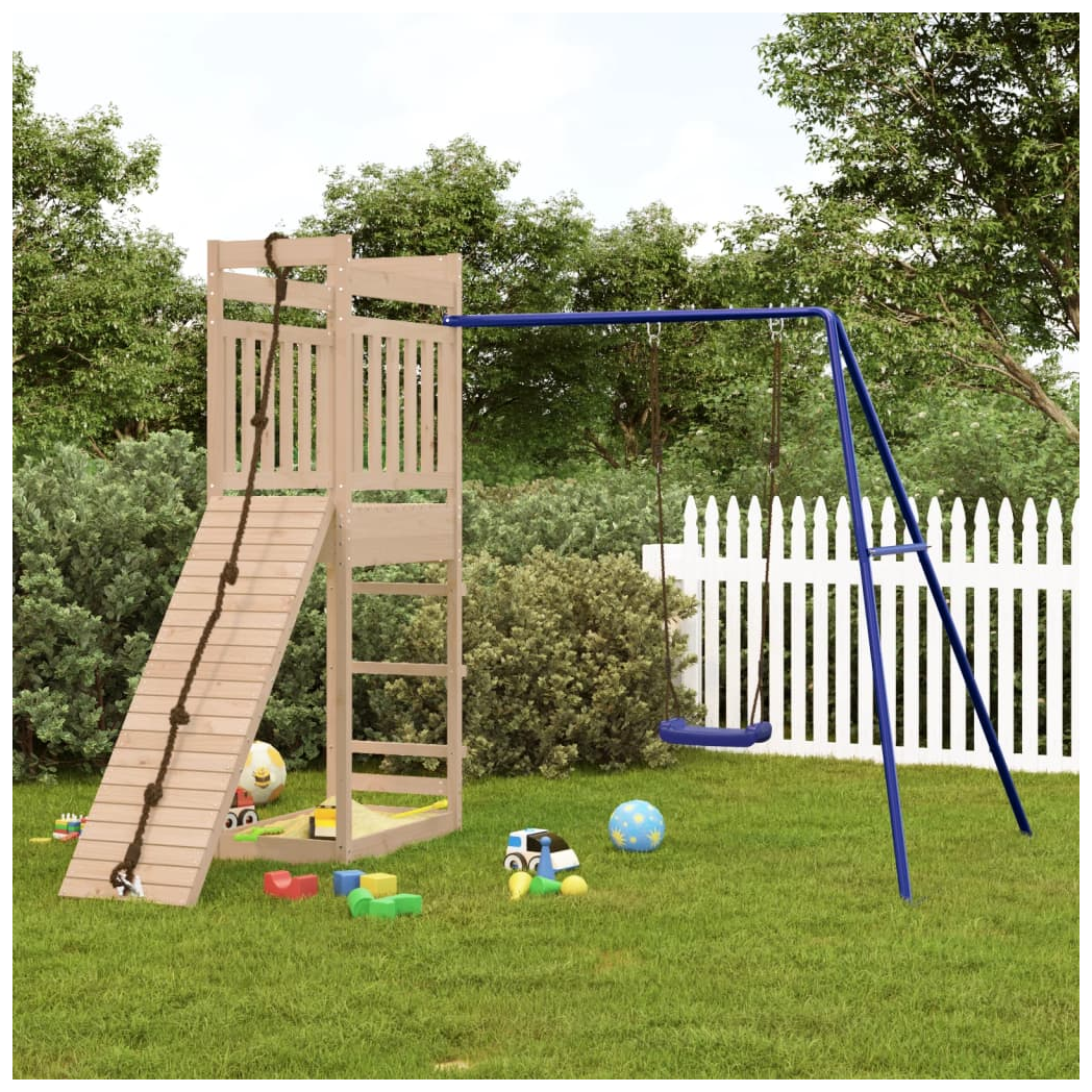 Outdoor Playset Solid Wood Pine