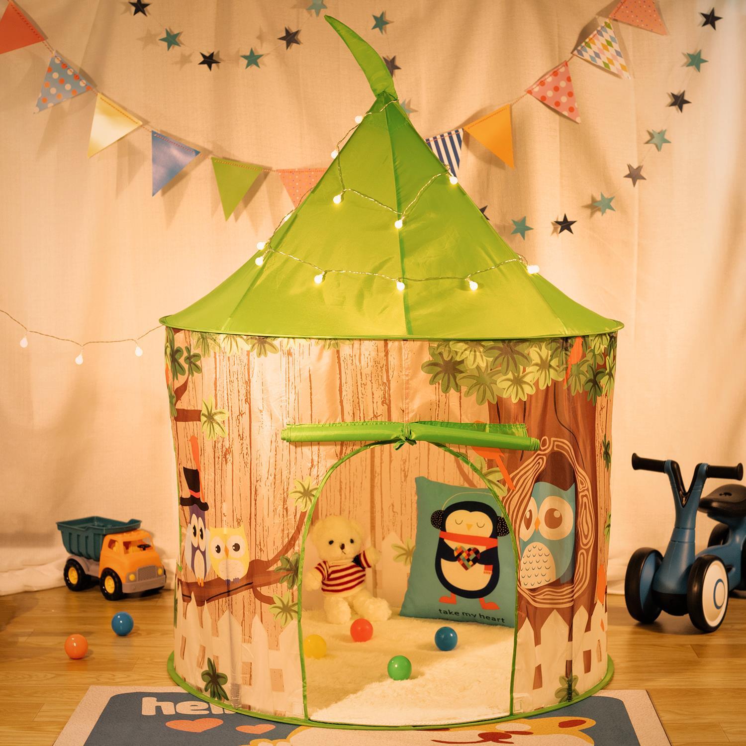 SOKA Play Tent Pop Up Indoor or Outdoor Garden Owl Playhouse Tent for Kids Childrens