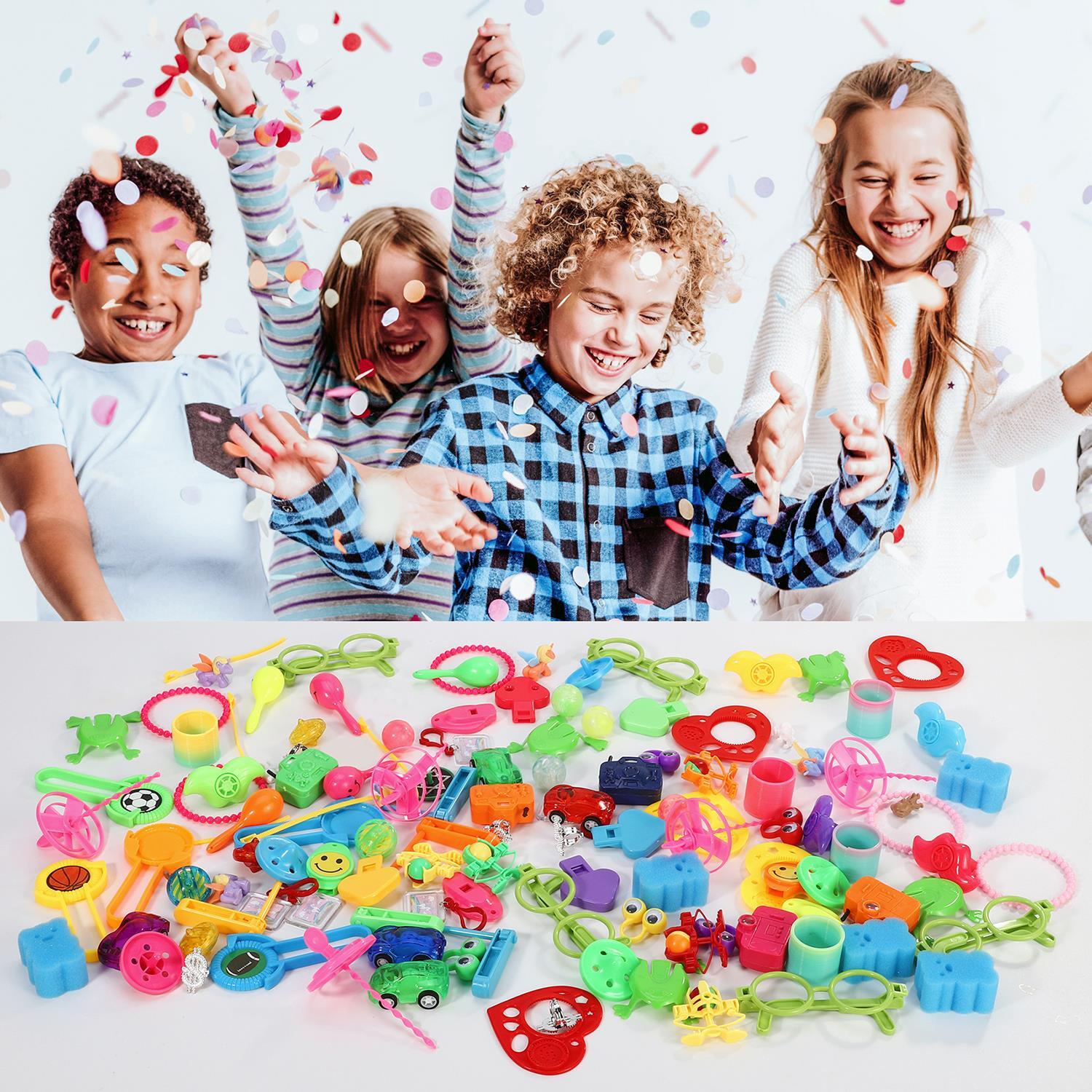 SOKA 120 PCS Party Bag Stocking Fillers Toys - Unique Designs