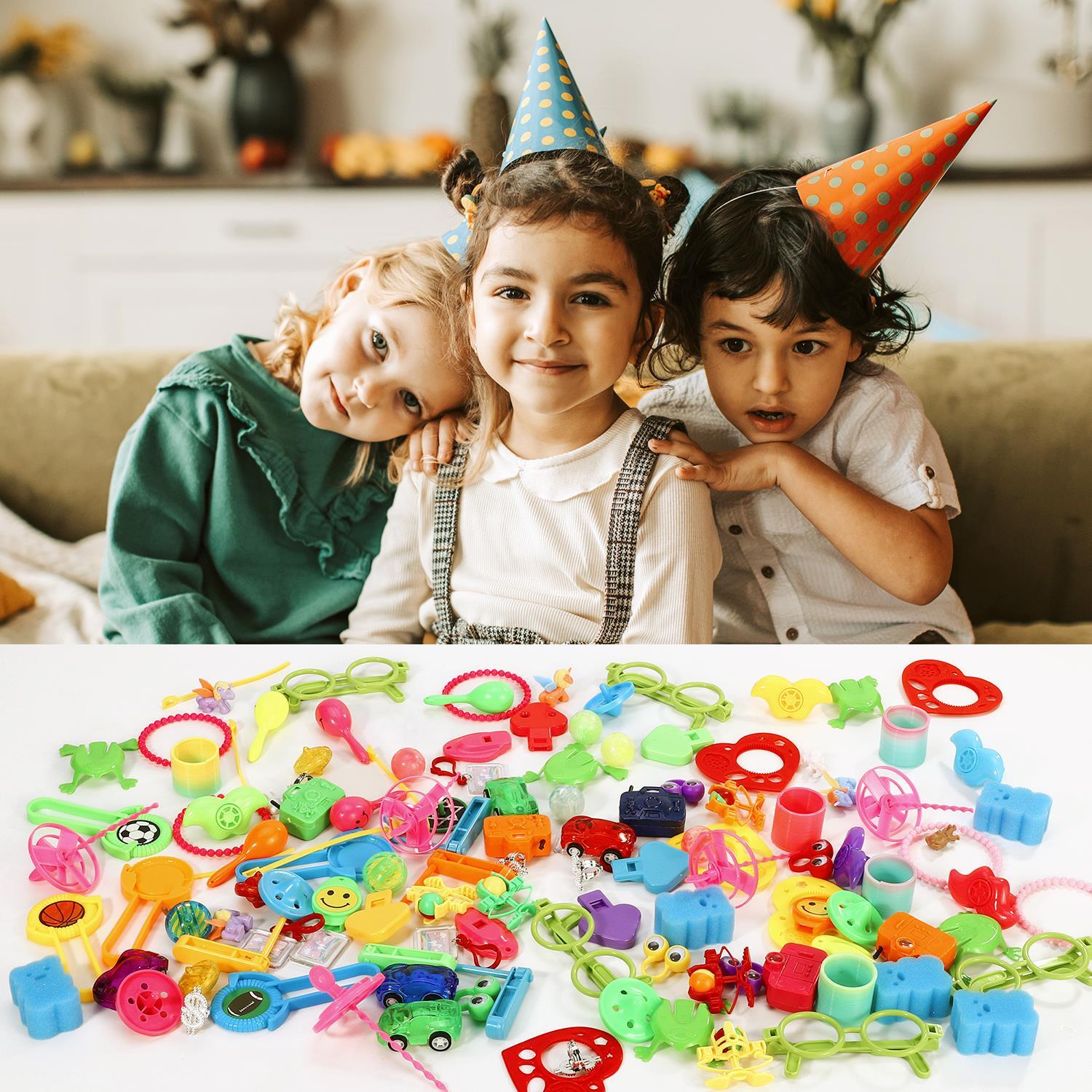 SOKA 120 PCS Party Bag Stocking Fillers Toys - Unique Designs