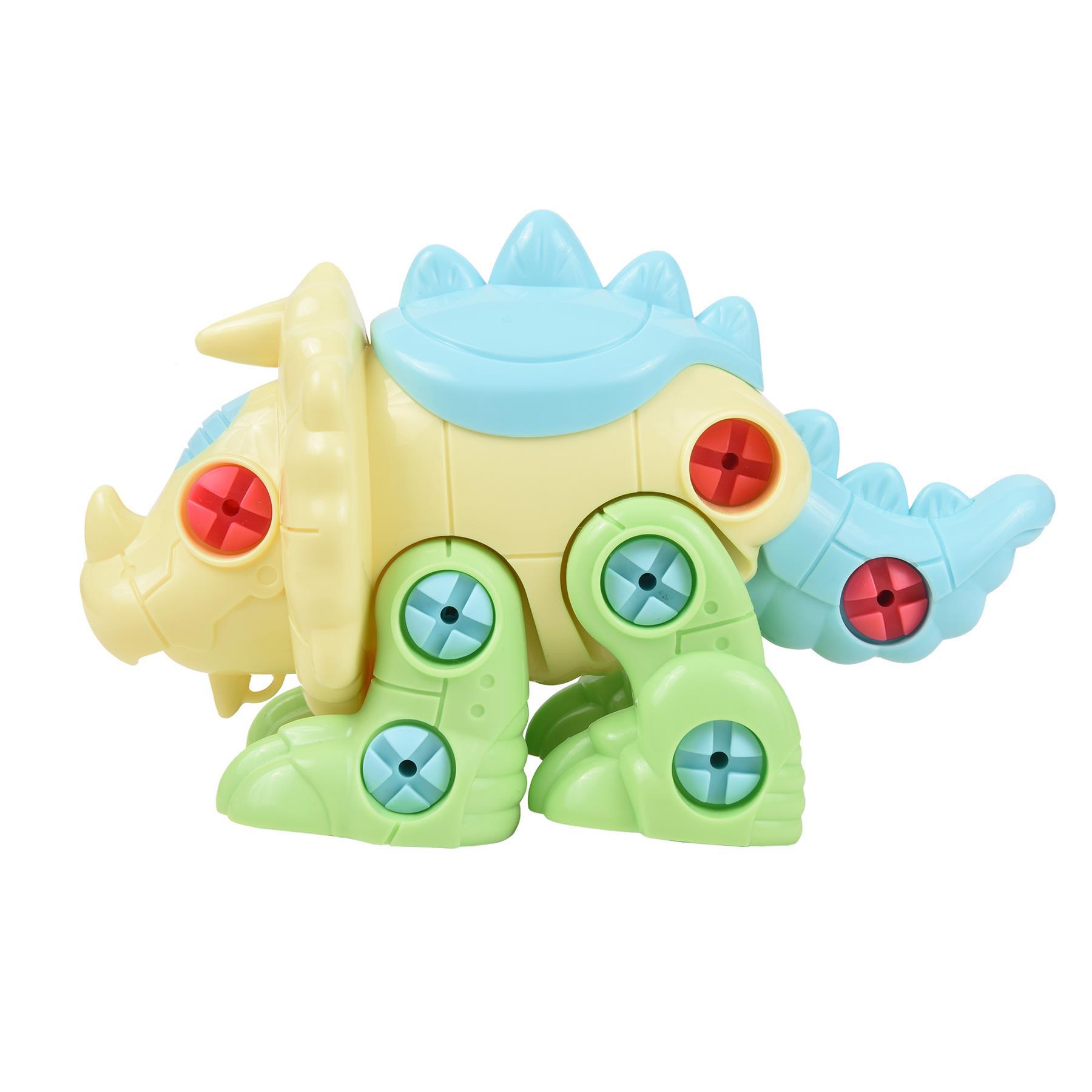 Soka Assemble Your Own Dinosaurs Toy Construction Set - Blue and Yellow