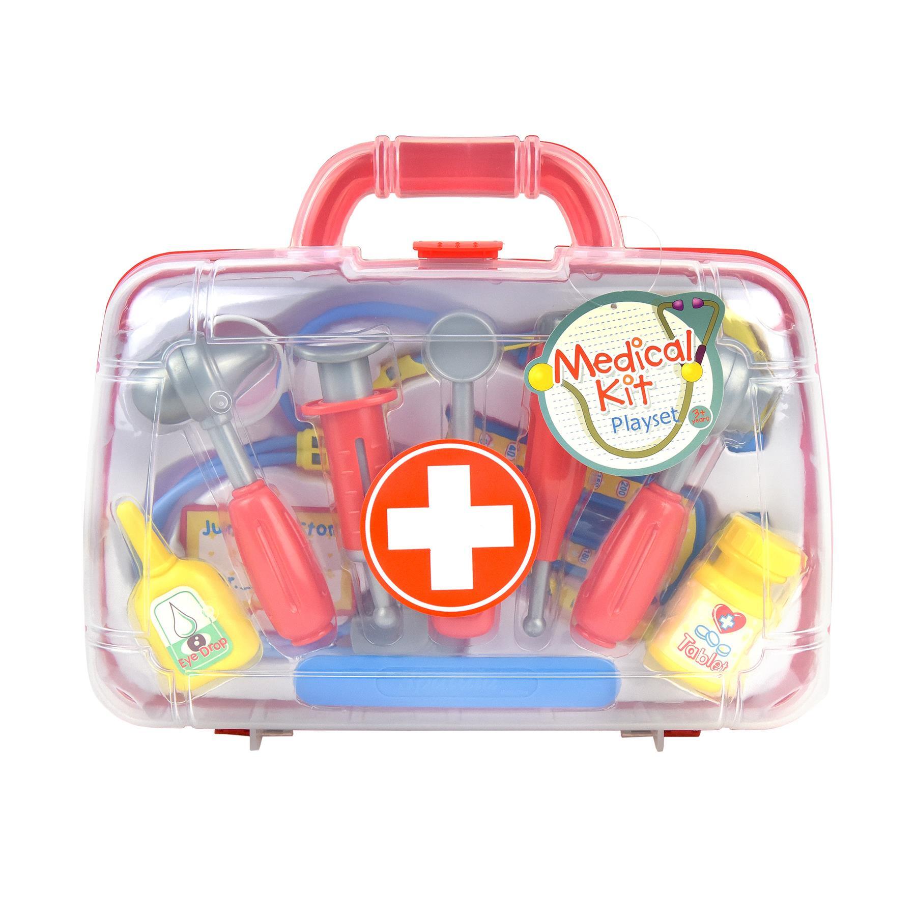 Doctor Kit Medical Case Play Set with 11 Pieces for Boys Girls Age 3 +