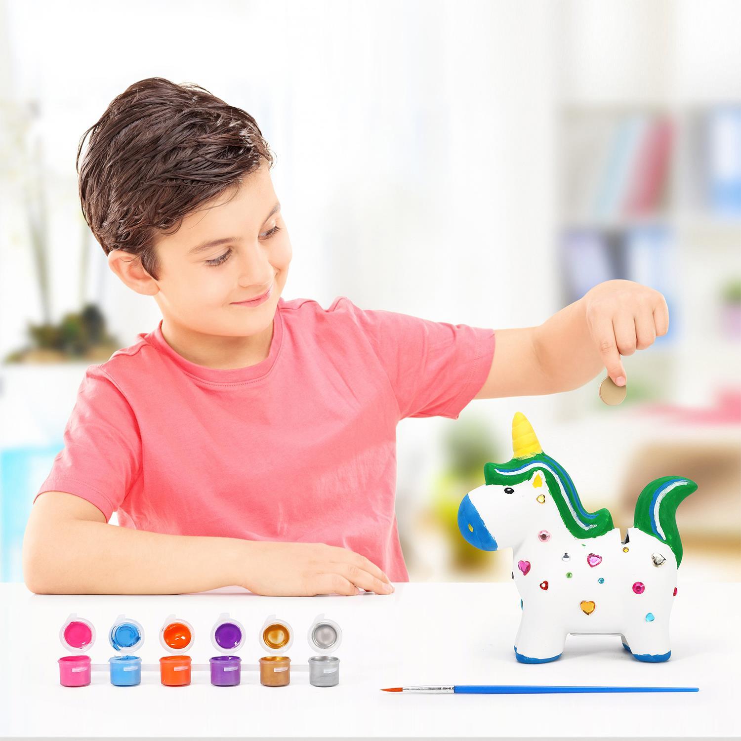 SOKA Paint Your Own Unicorn Money Bank Arts & Crafts Kit DIY Creative Activity
