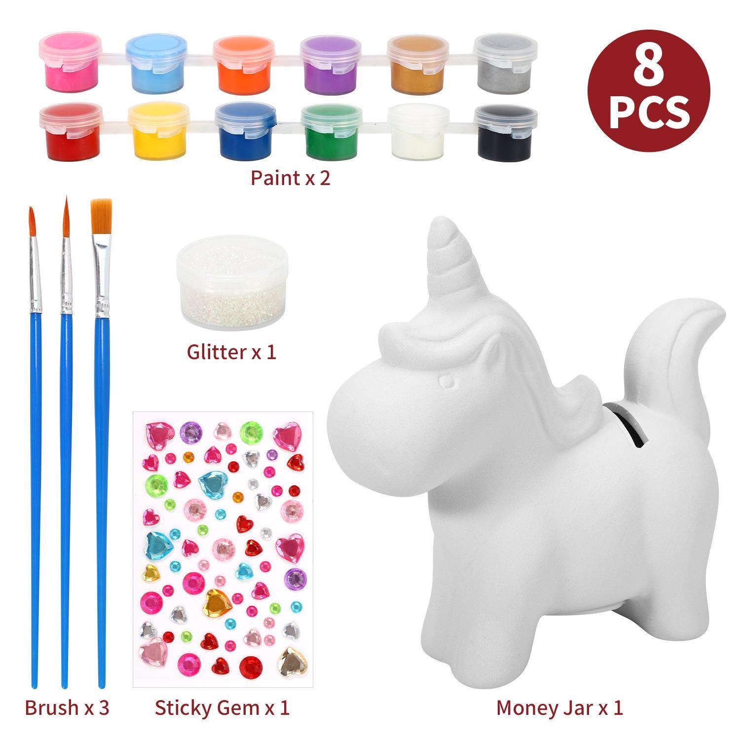 SOKA Paint Your Own Unicorn Money Bank Arts & Crafts Kit DIY Creative Activity