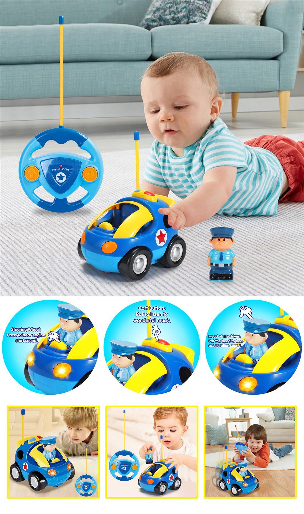 SOKA My First Remote Controlled Car for Toddlers with Light and Sound