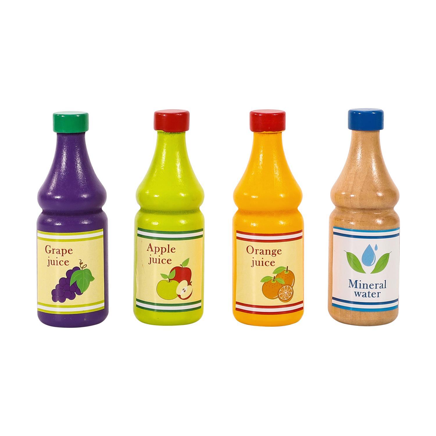 SOKA Wooden Pretend Play Kitchen Beverage Drinks Set Activity Toy Playset 2+