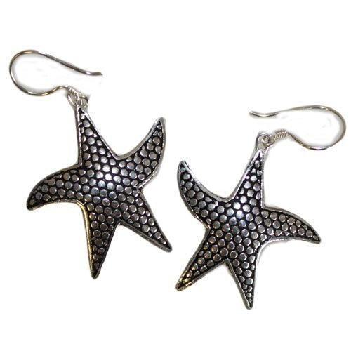 Silver Earrings - Star Fish - Per case: 1 Piece