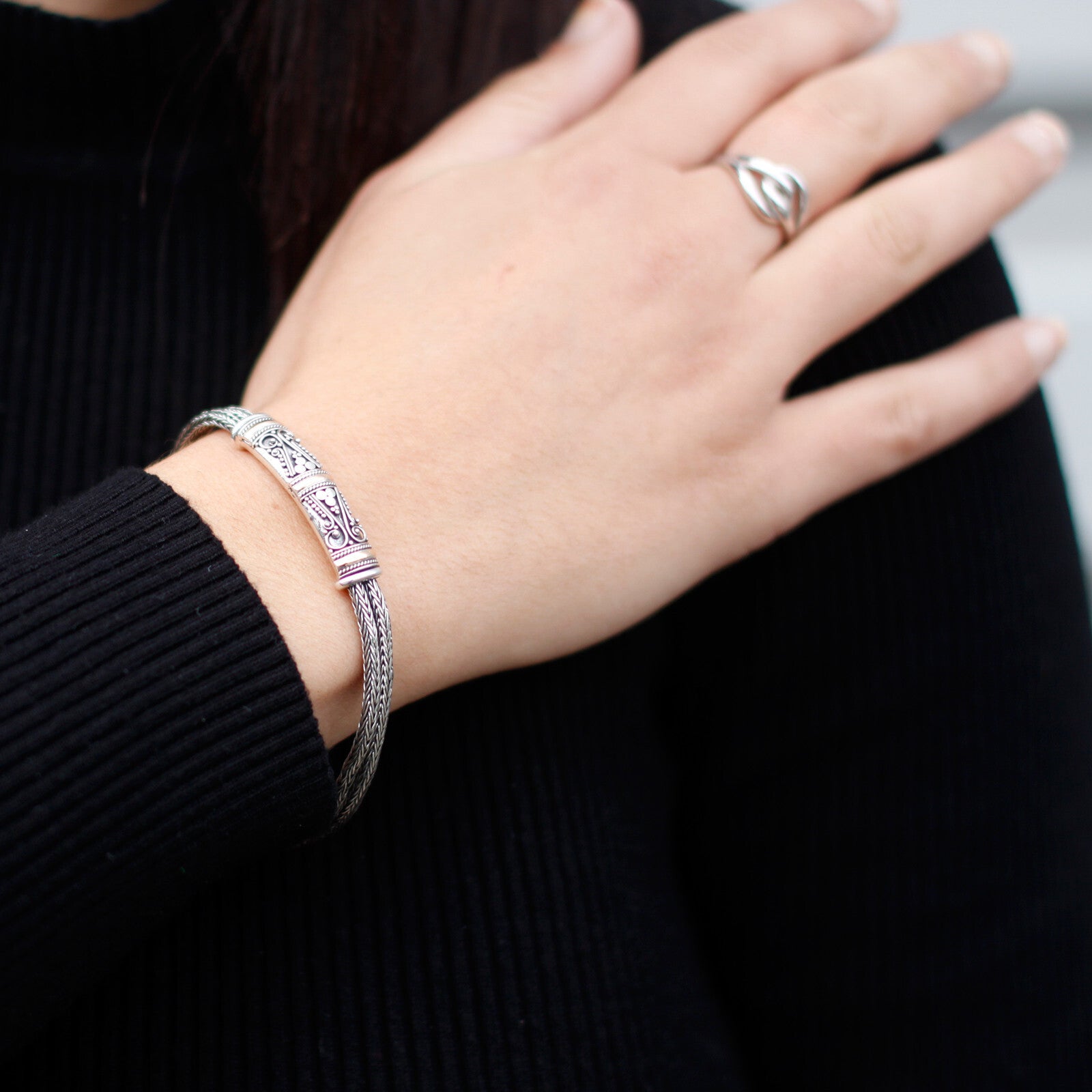 Silver & Gold Bracelet - Unisex Twin Chain - Per case: 1 Piece