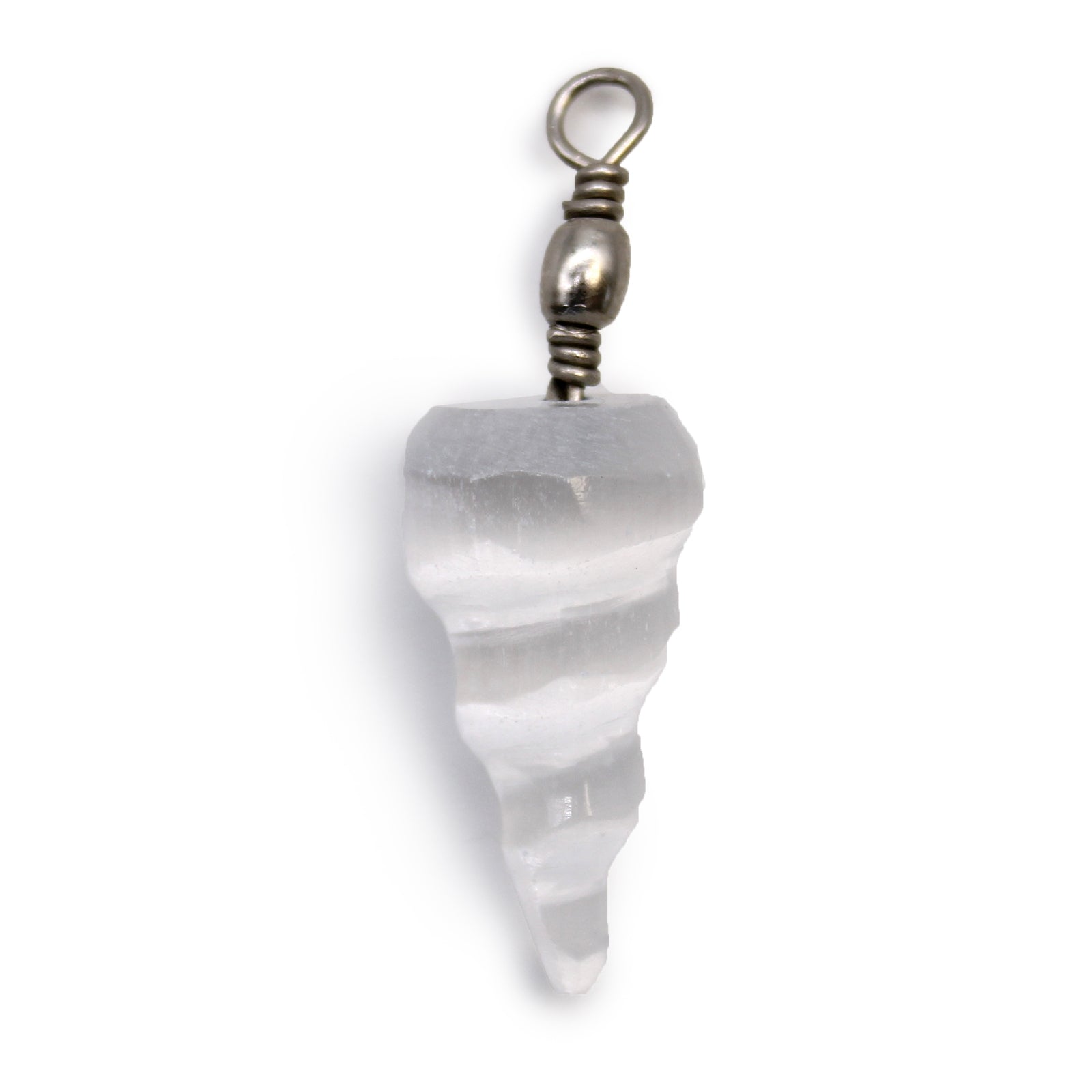 Selenite Spiral Pendant - Per case: 1 Piece