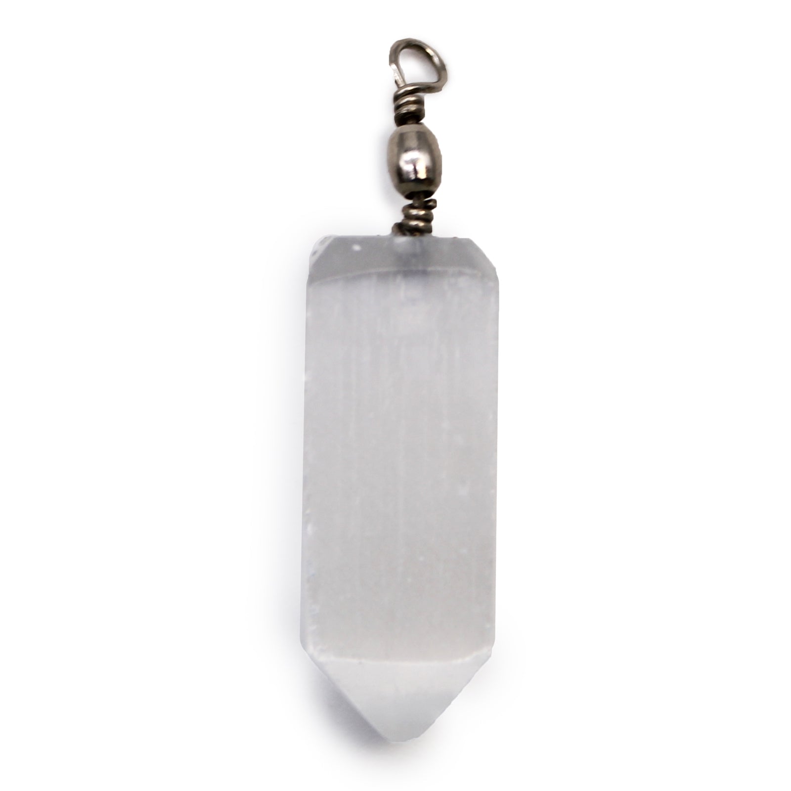 Selenite Obelisk Pendant - Per case: 1 Piece