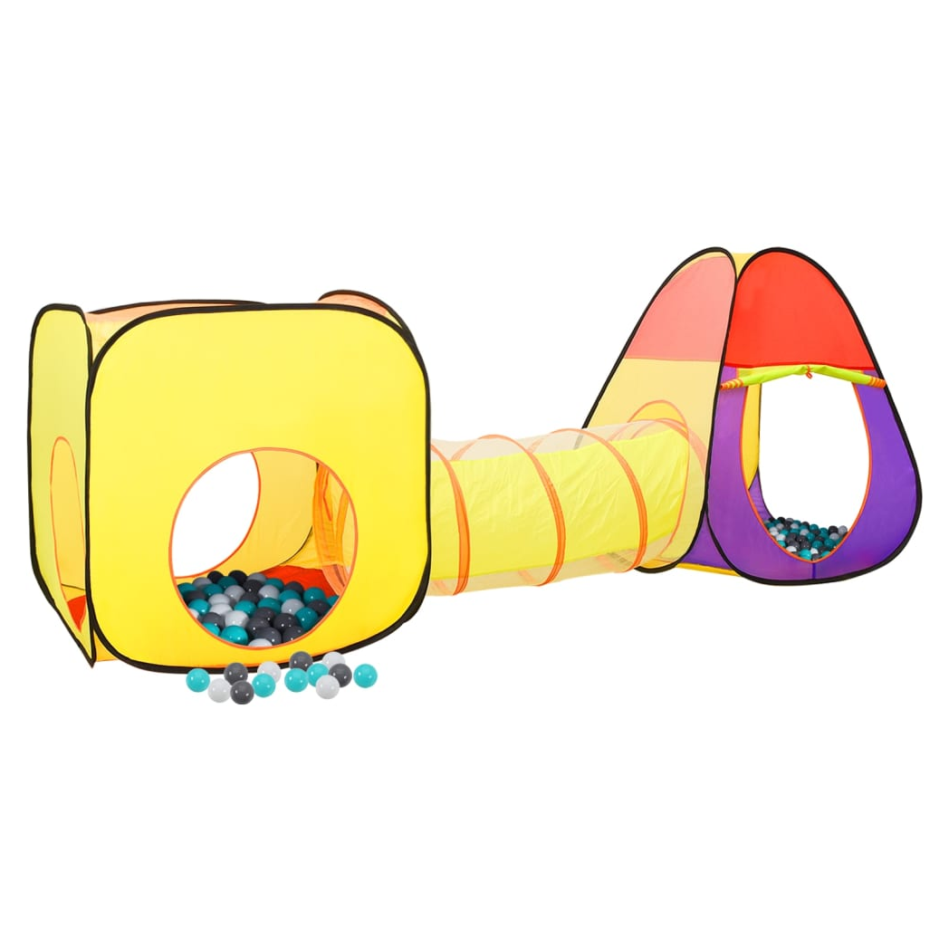 Children Play Tent with 250 Balls Multicolour 255x80x100 cm