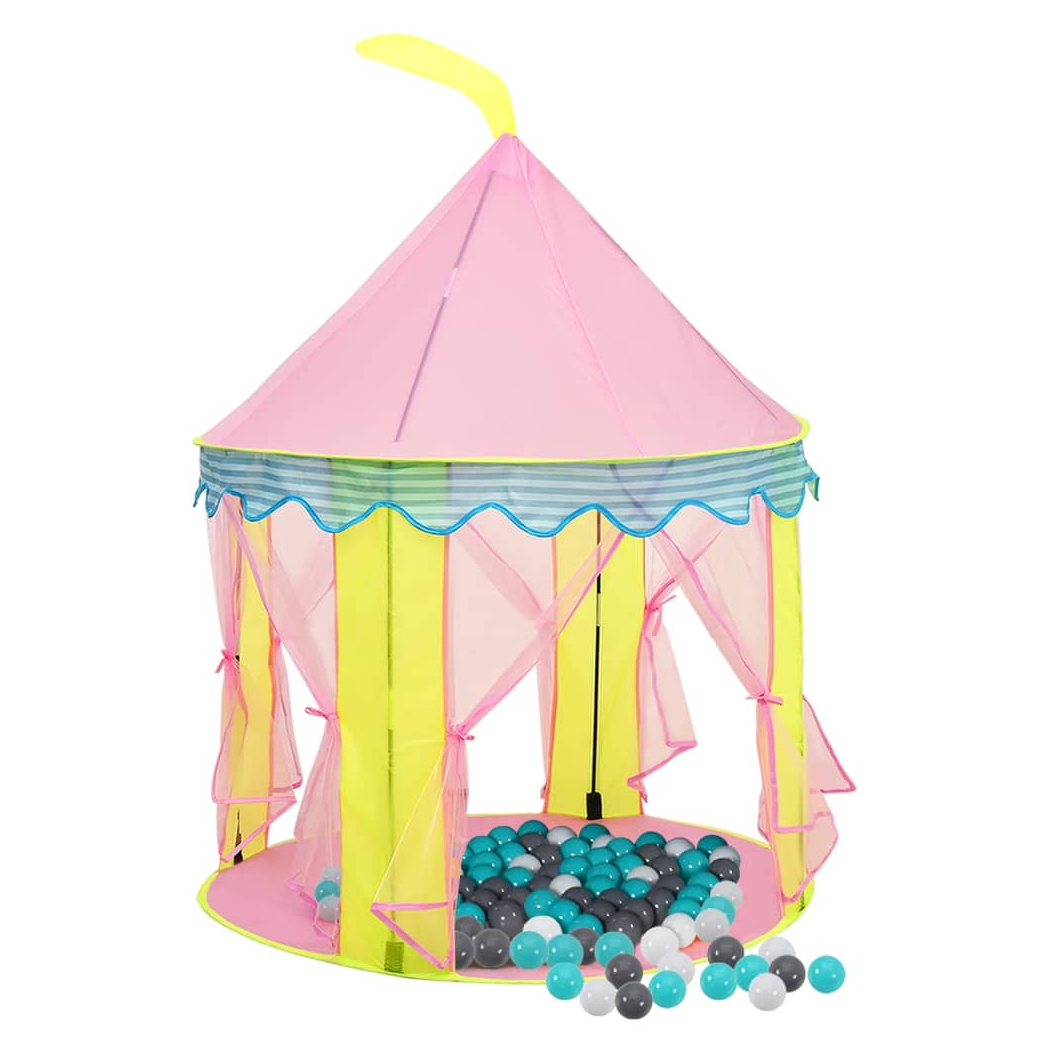 Children Play Tent with 250 Balls Pink 100x100x127 cm