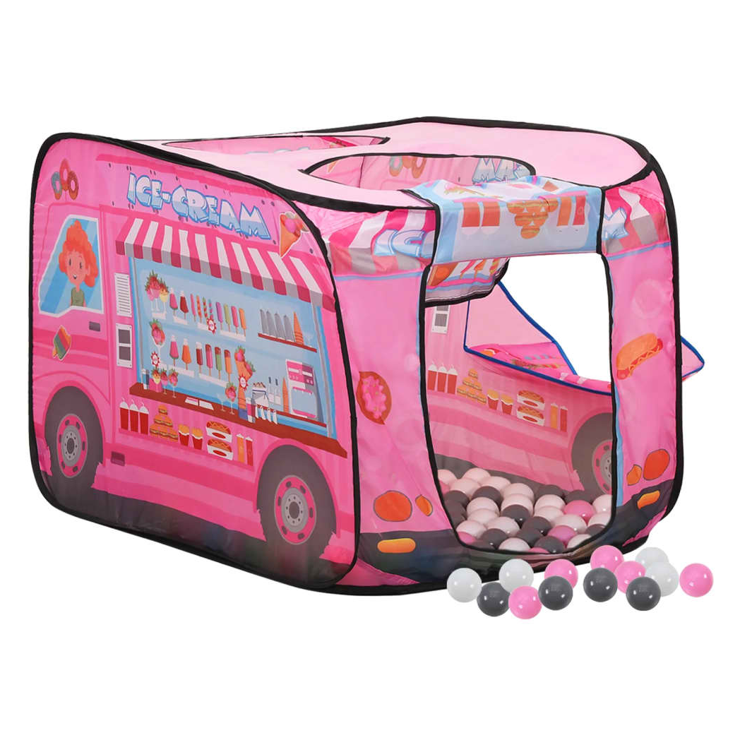 Children Play Tent with 250 Balls Pink 70x112x70 cm