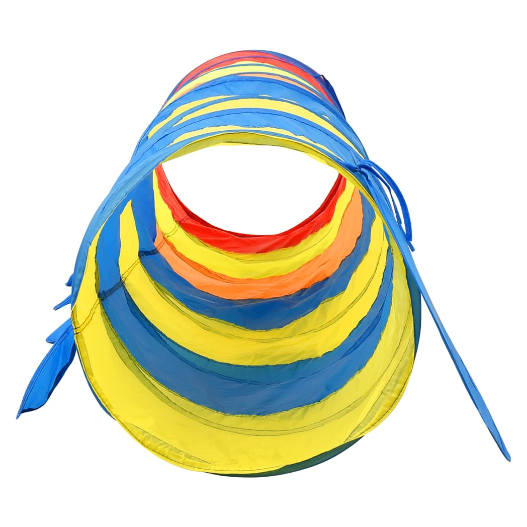 Children Play Tunnel with 250 Balls Multicolour 245 cm Polyester