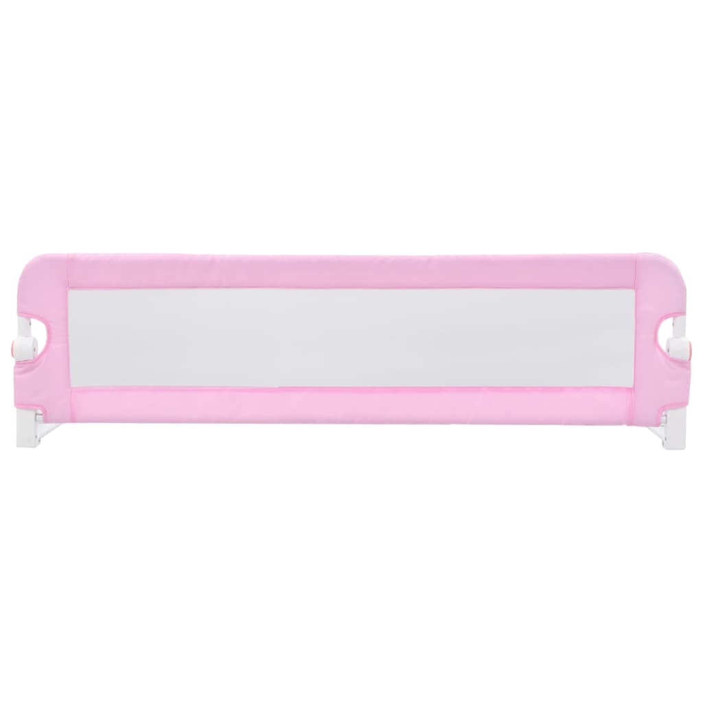vidaXL Toddler Safety Bed Rail Pink 120x42 cm Polyester