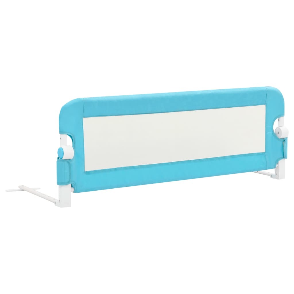 vidaXL Toddler Safety Bed Rail Blue 120x42 cm Polyester