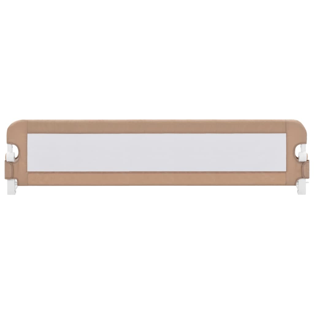 vidaXL Toddler Safety Bed Rail Taupe 180x42 cm Polyester