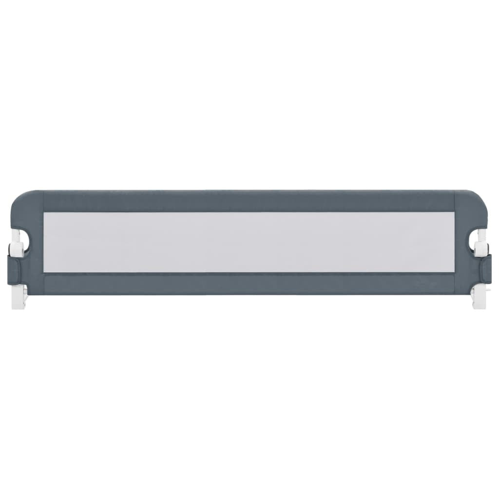 vidaXL Toddler Safety Bed Rail Grey 180x42 cm Polyester