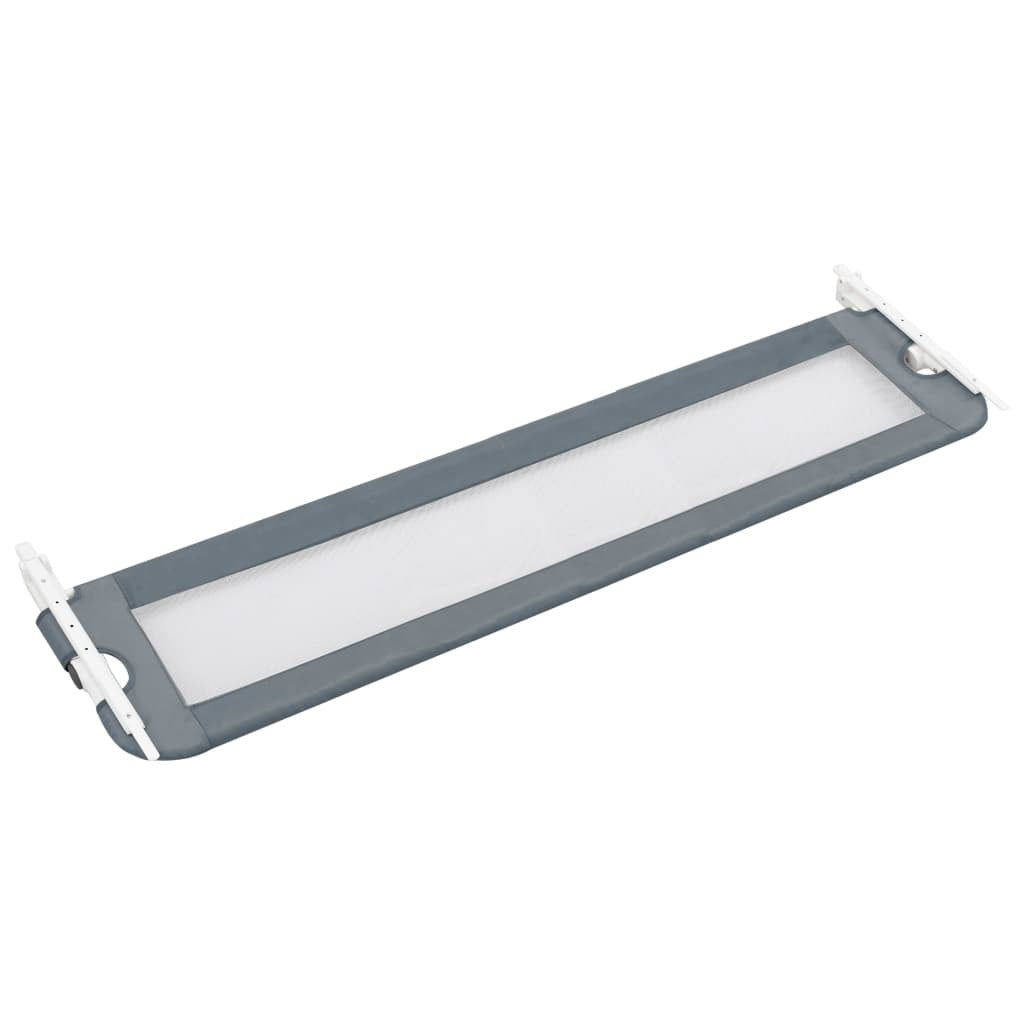 vidaXL Toddler Safety Bed Rail Grey 180x42 cm Polyester