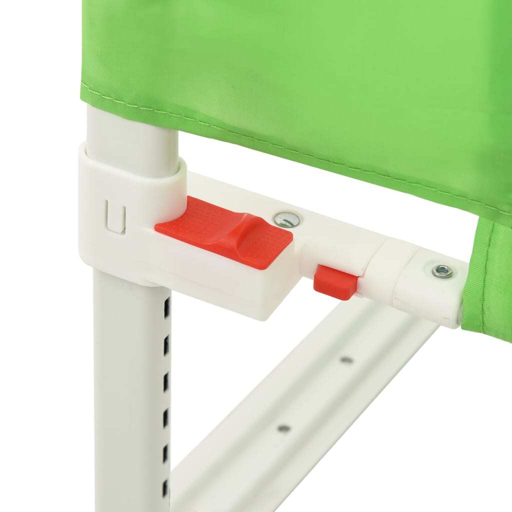 vidaXL Toddler Safety Bed Rail Green 180x25 cm Fabric