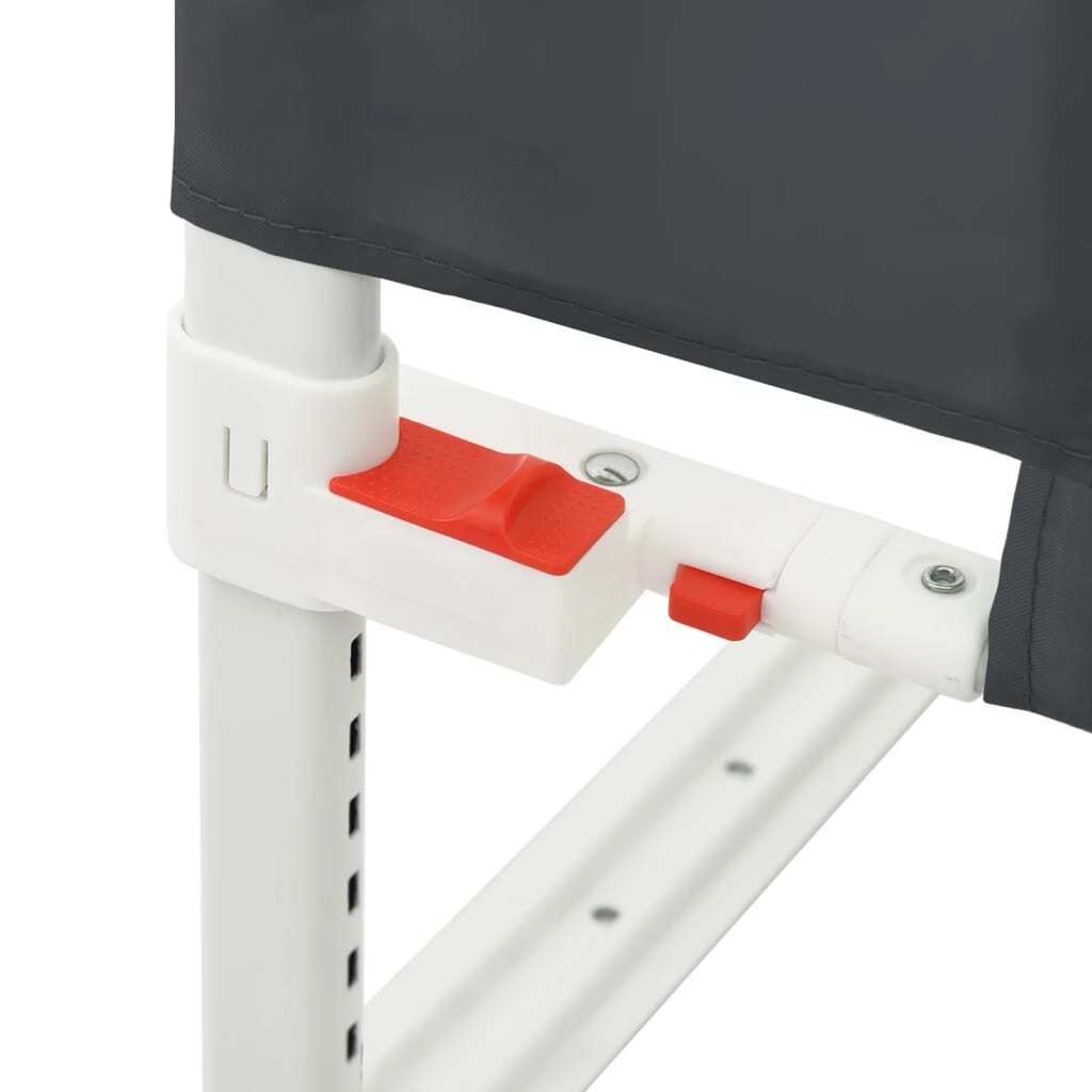 vidaXL Toddler Safety Bed Rail Dark Grey 160x25 cm Fabric