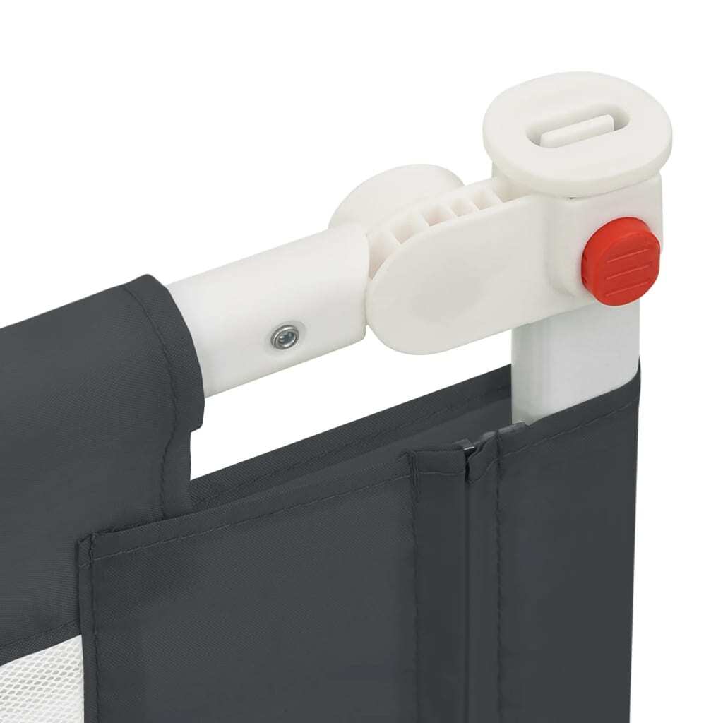 vidaXL Toddler Safety Bed Rail Dark Grey 180x25 cm Fabric