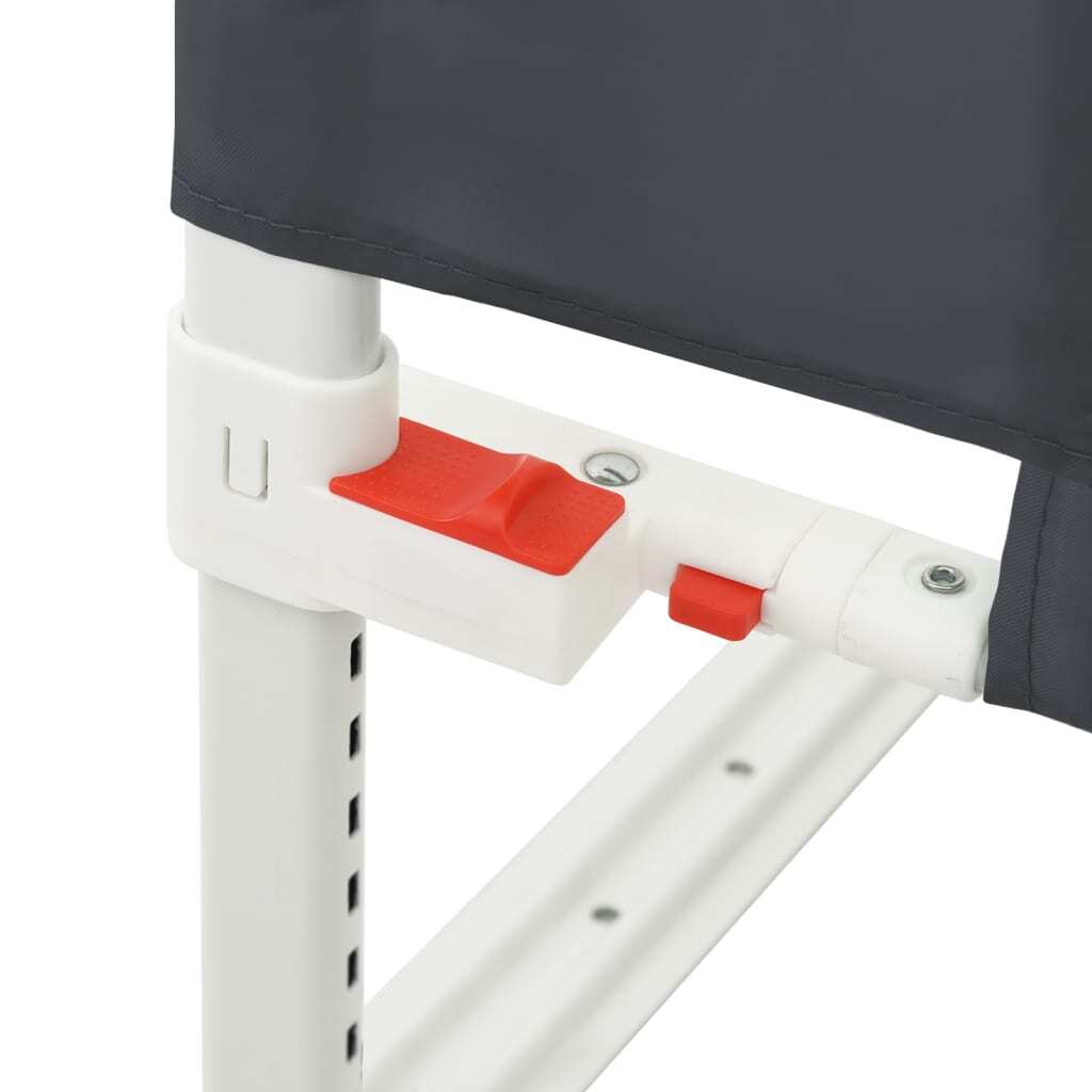 vidaXL Toddler Safety Bed Rail Dark Grey 180x25 cm Fabric