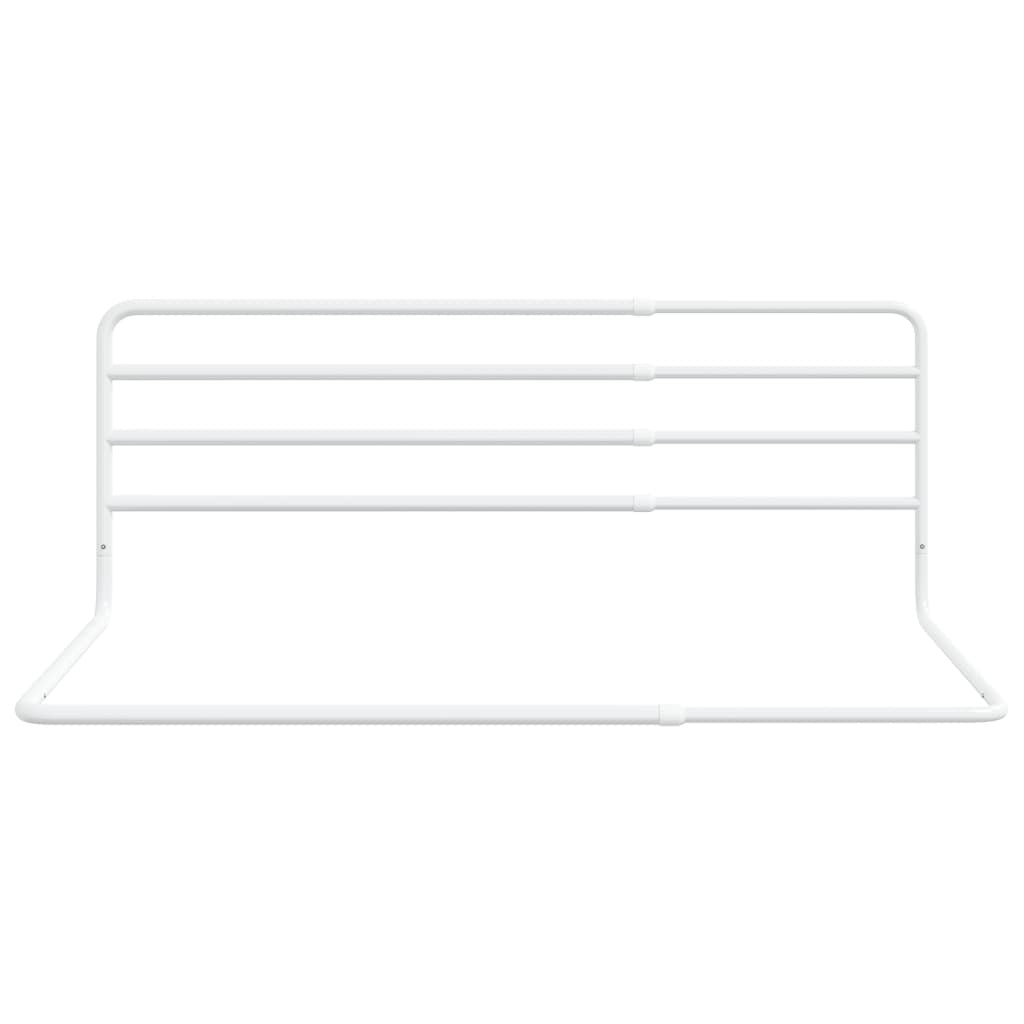 vidaXL Toddler Safety Bed Rail White (76-137)x55 cm Iron