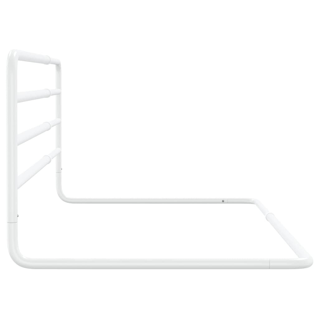 vidaXL Toddler Safety Bed Rail White (76-137)x55 cm Iron