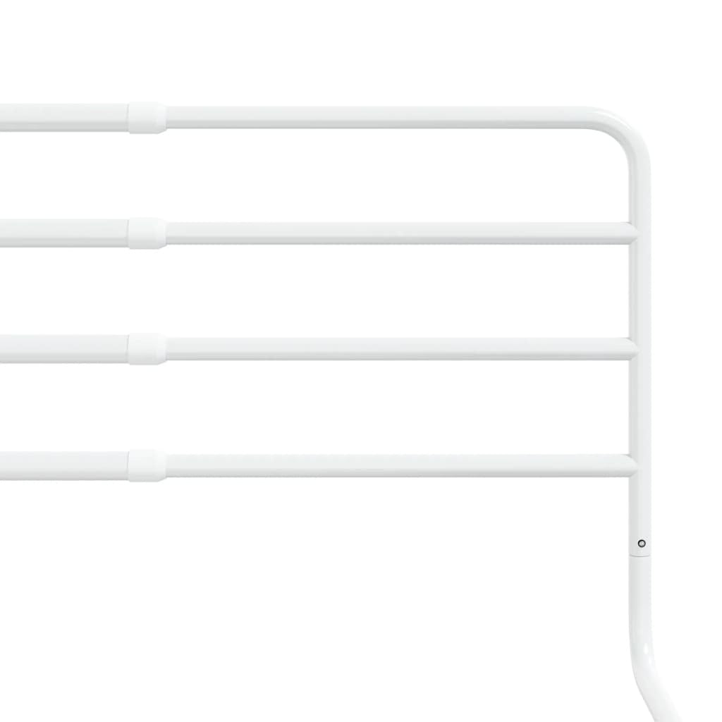 vidaXL Toddler Safety Bed Rail White (76-137)x55 cm Iron