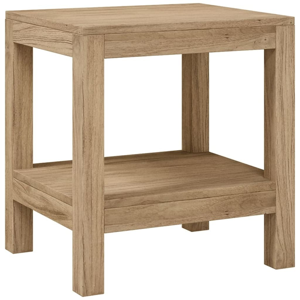 vidaXL Shower Bench 45x35x45 cm Solid Wood Teak