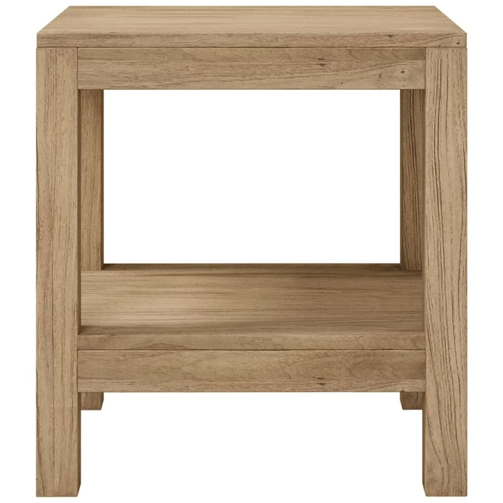 vidaXL Shower Bench 45x35x45 cm Solid Wood Teak