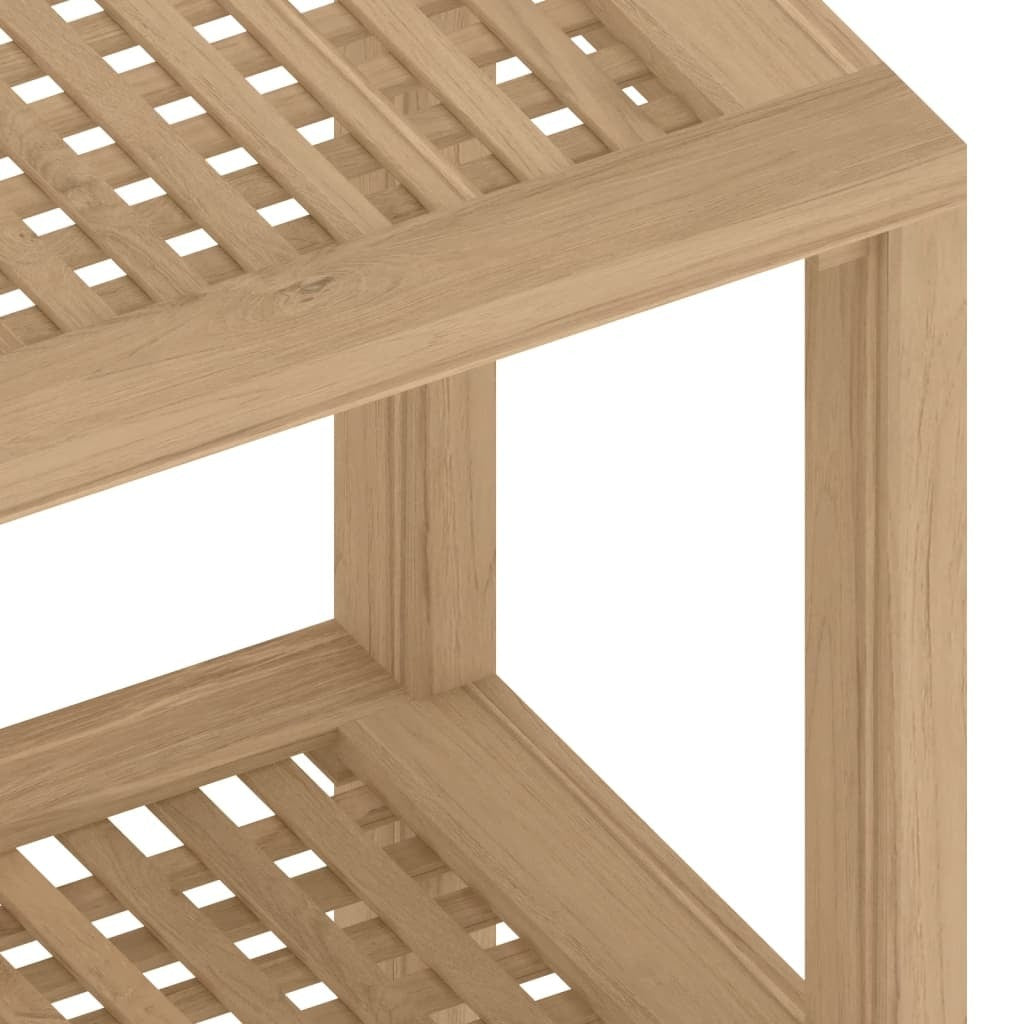 vidaXL Shower Bench 60x30x45 cm Solid Wood Teak