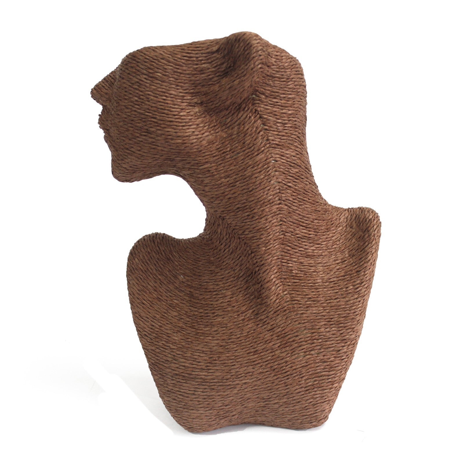 Classic Earring & Necklace Bust - Chocolate - Per case: 1 Piece
