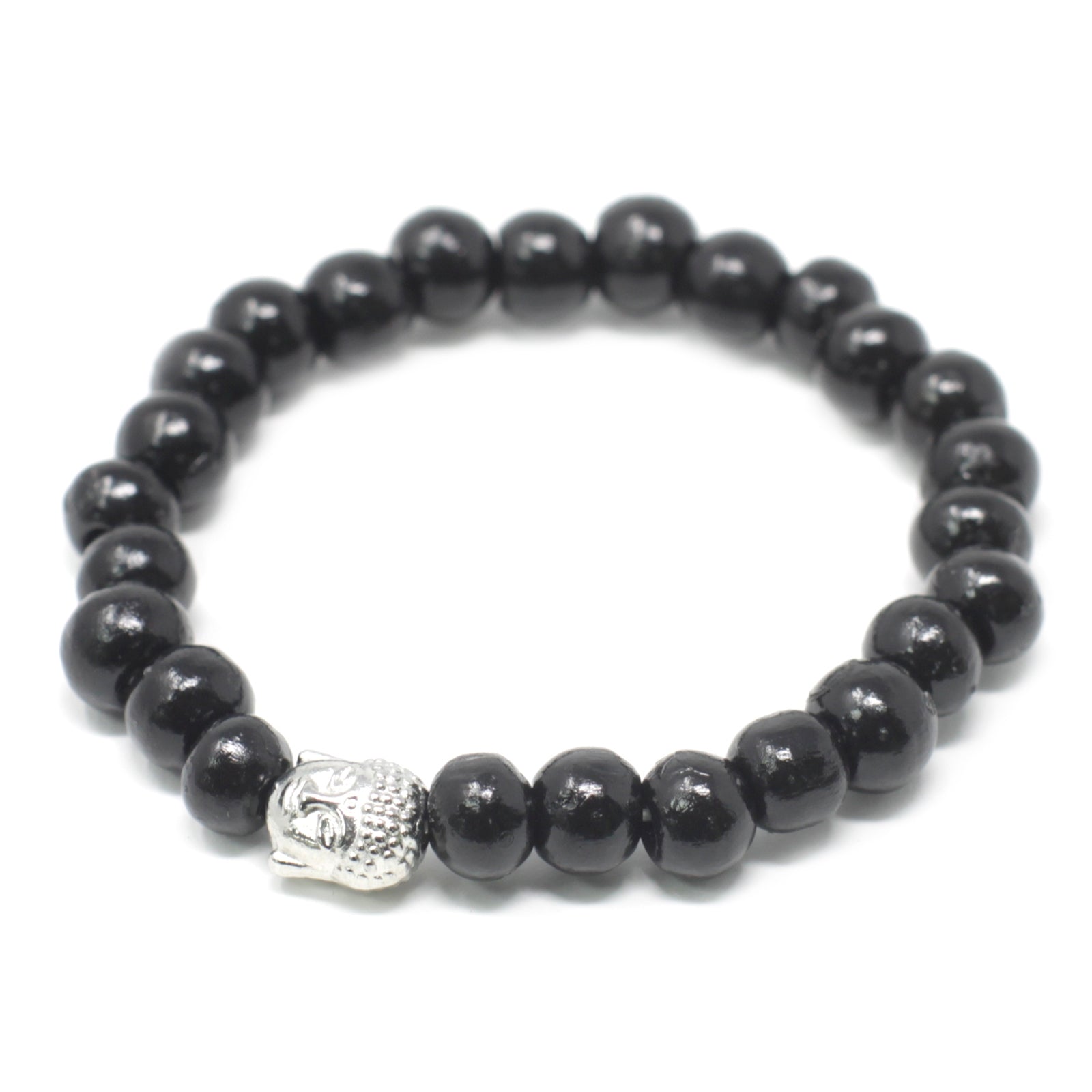 Darkwood Beads & Buddah Bangle - Per case: 1 Piece