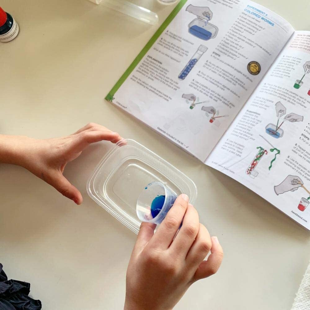 Hand2Mind Slime Science Kids Kit Science Fact-Filled Guide Worm & Bouncing Balls