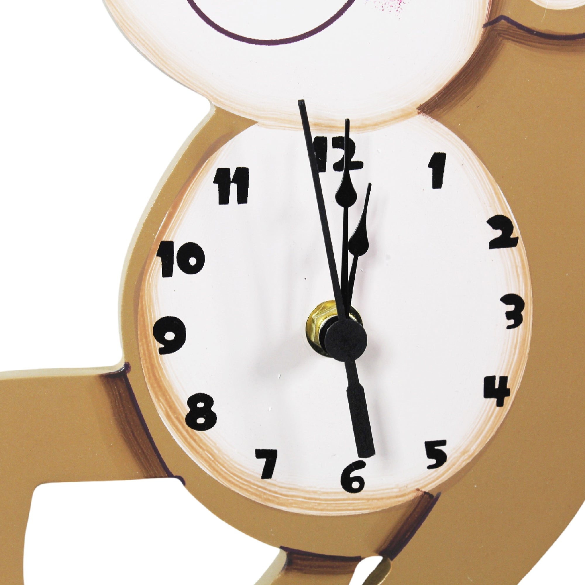 Kids Monkey Wall Clock Animal Themed Sunny Safari by Fantasy Fields TD-0081AR