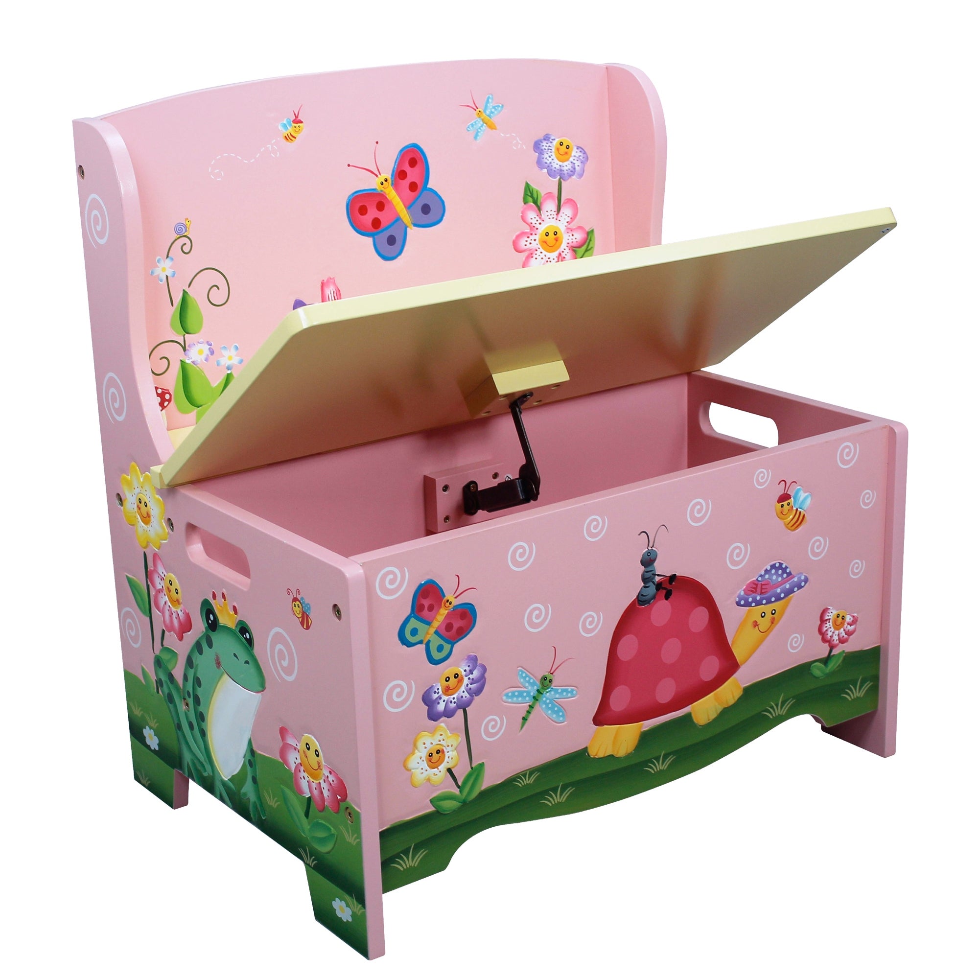 Fantasy Fields Magic Garden Childrens Kids Wooden Toy Storage Bench TD-11644A