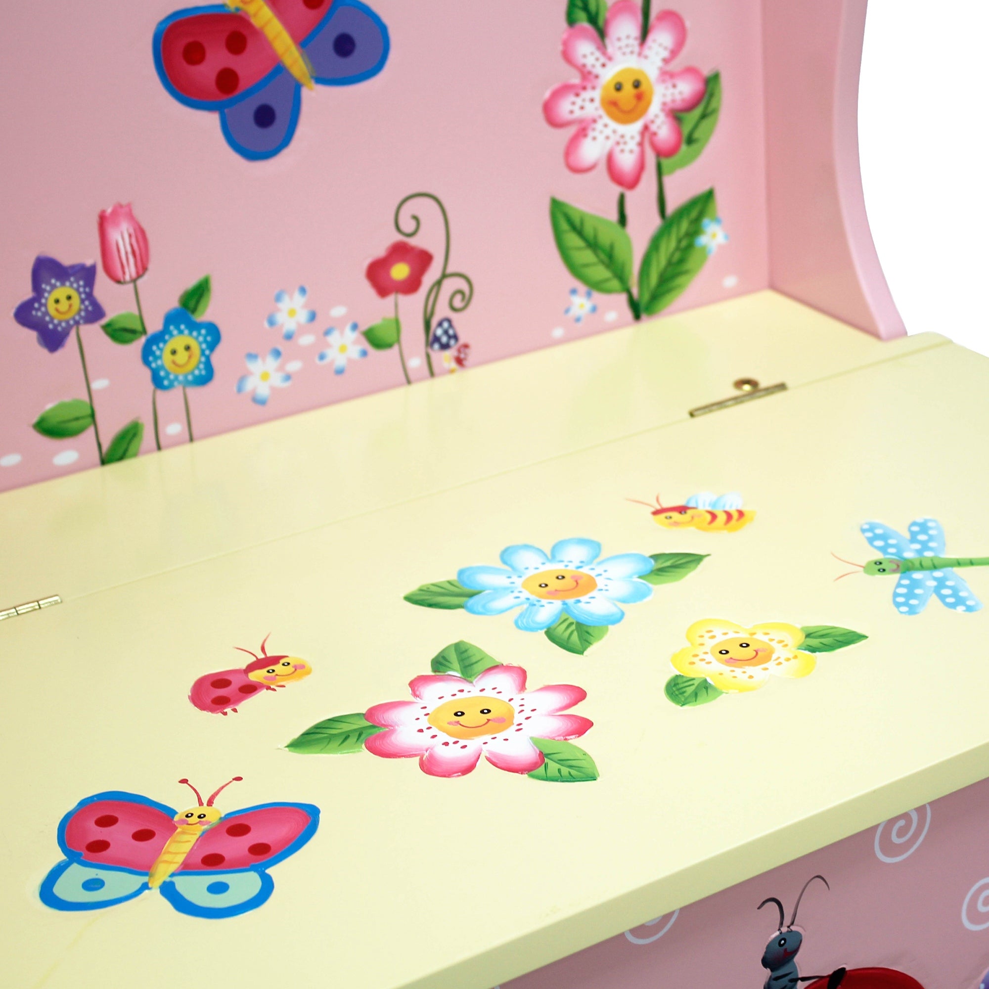 Fantasy Fields Magic Garden Childrens Kids Wooden Toy Storage Bench TD-11644A