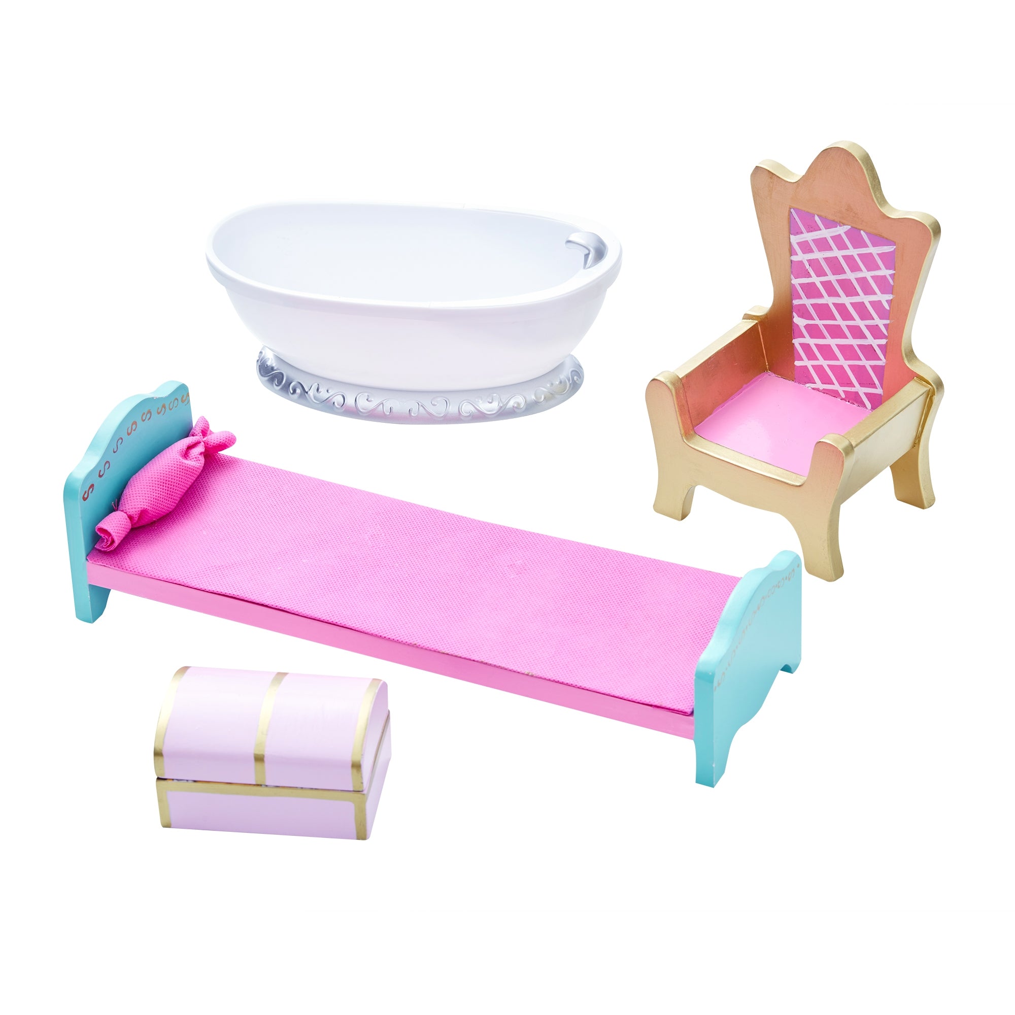 Fantasy Fields Castle Dressing Tables Vanity Table w/ Mirror and Stool TD-12951A