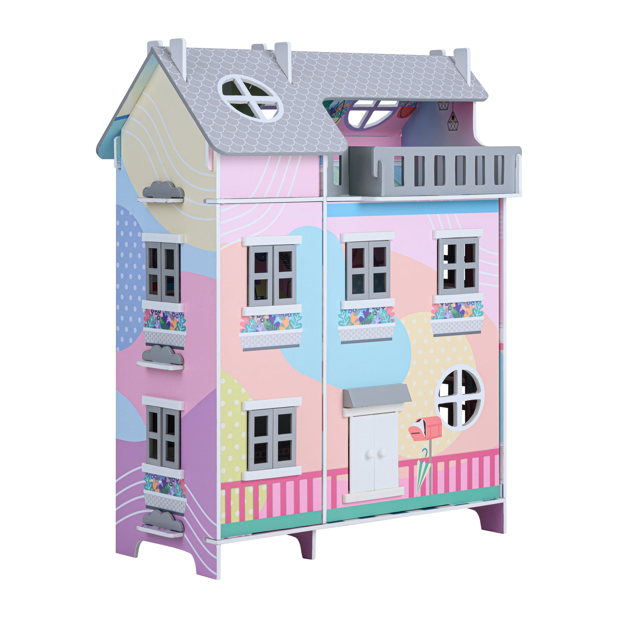 Olivia's Little World Kids Doll House & 11 Accessories for 3.5