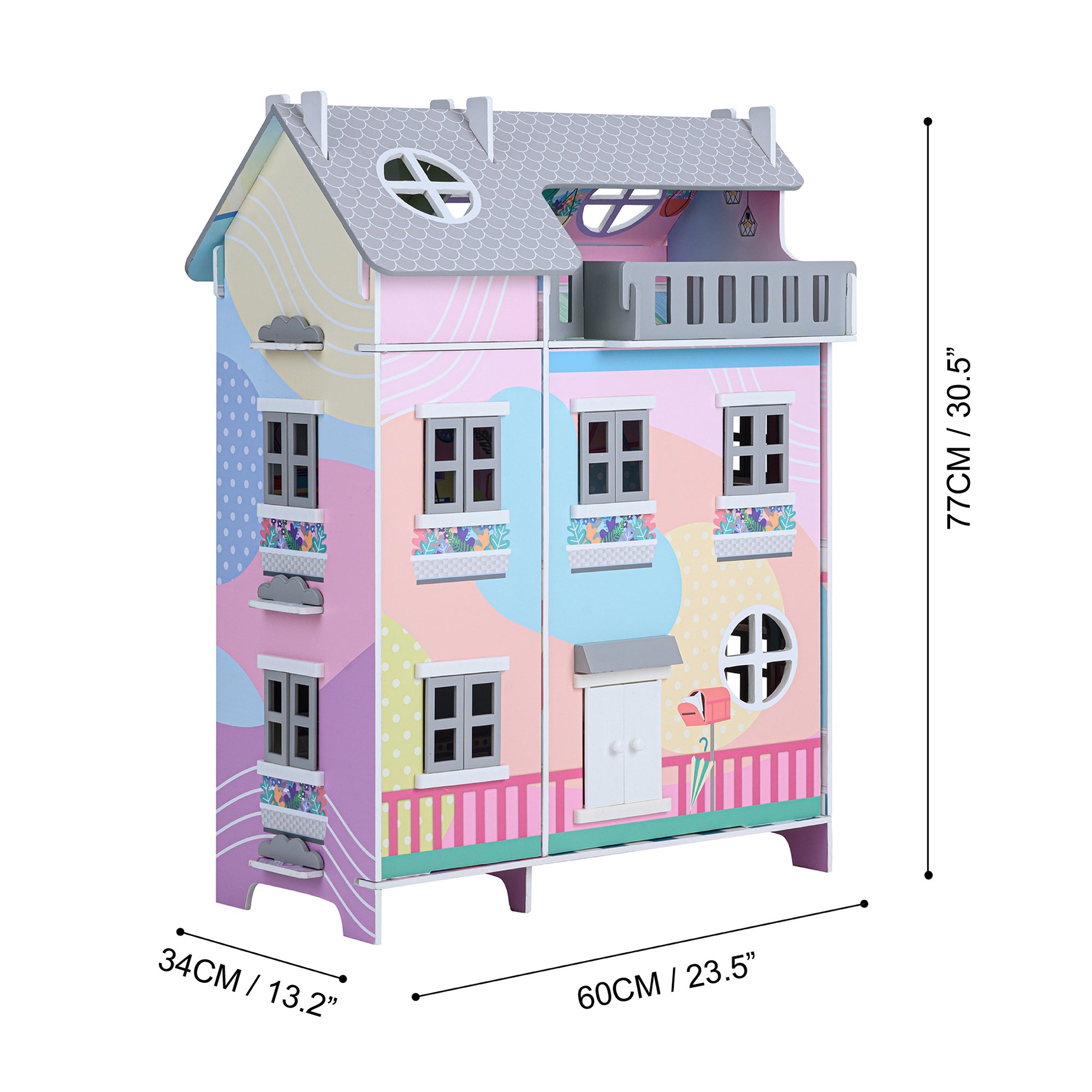 Olivia's Little World Kids Doll House & 11 Accessories for 3.5