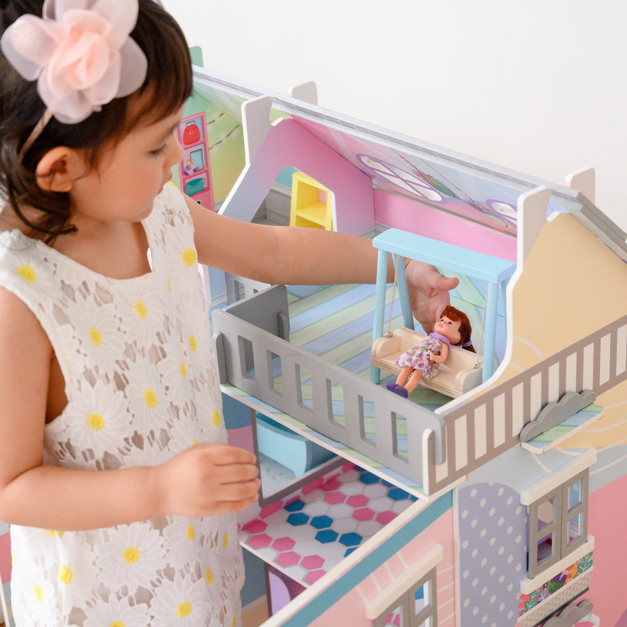Olivia's Little World Kids Doll House & 11 Accessories for 3.5