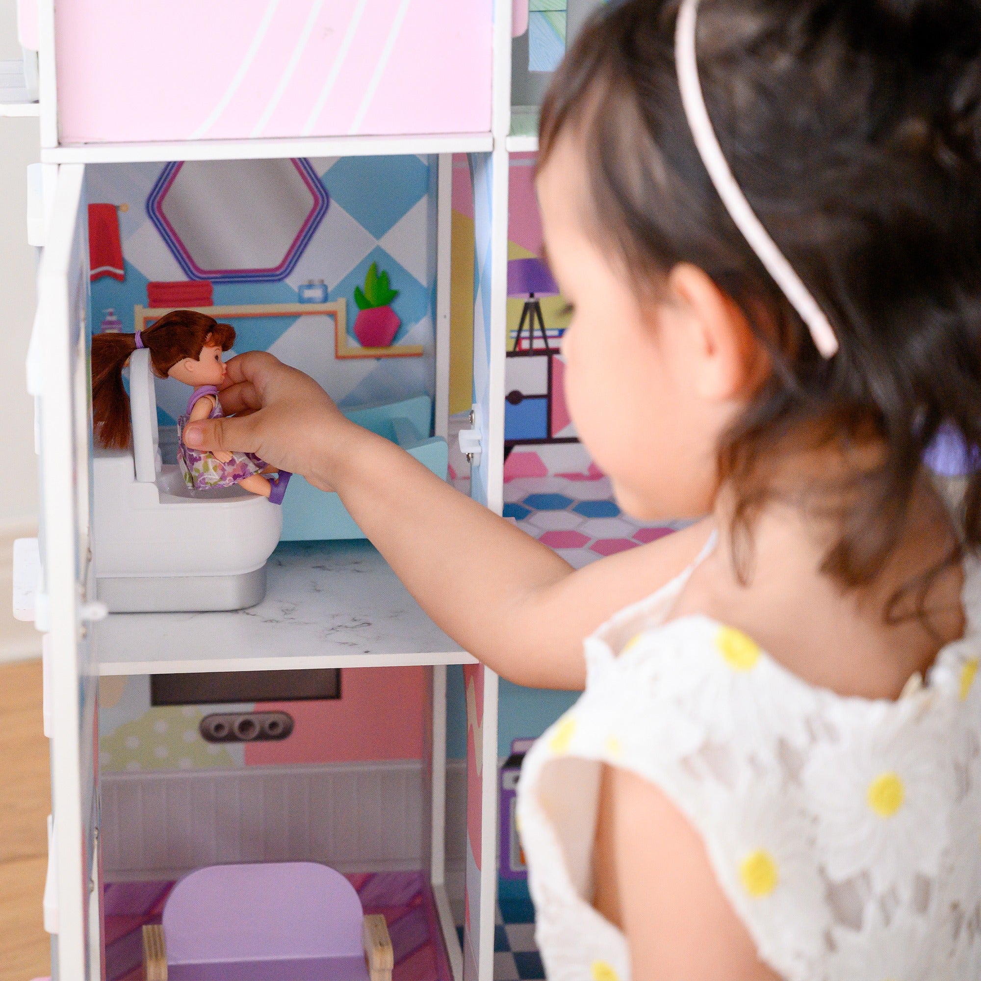 Olivia's Little World Kids Doll House & 11 Accessories for 3.5