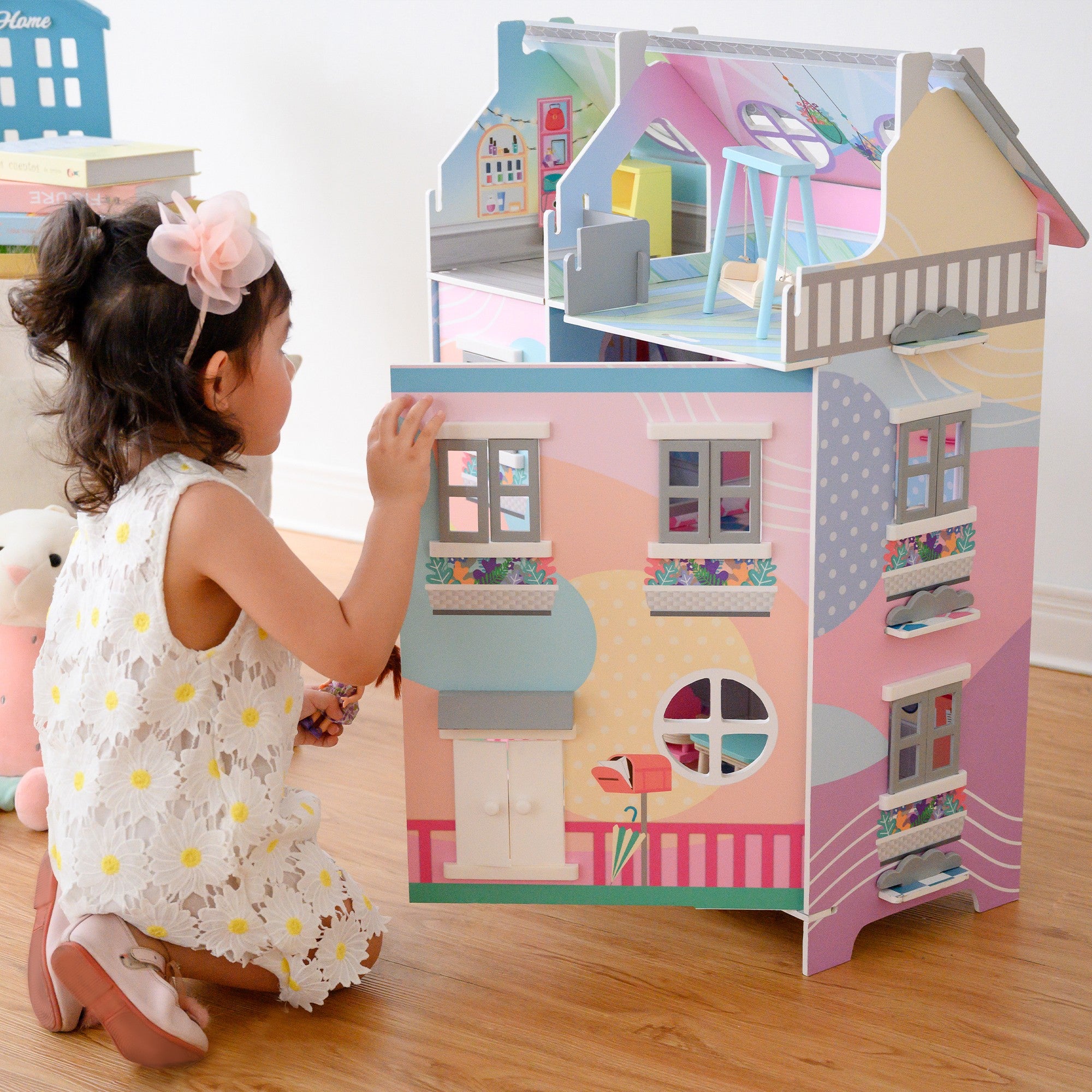Olivia's Little World Kids Doll House & 11 Accessories for 3.5