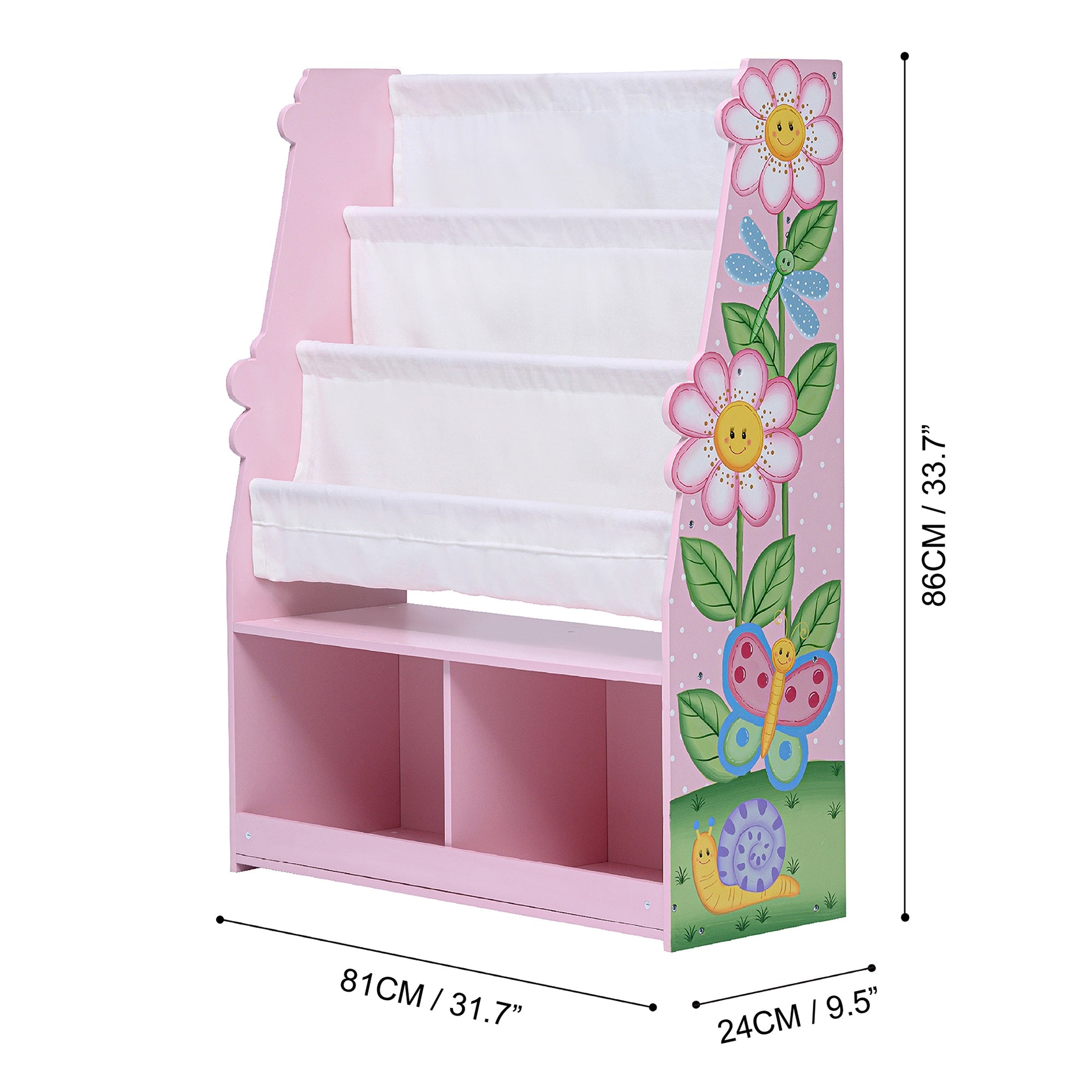 Fantasy Fields Magic Garden Kids Wooden Bookcase & Storage Multi TD-13410MG