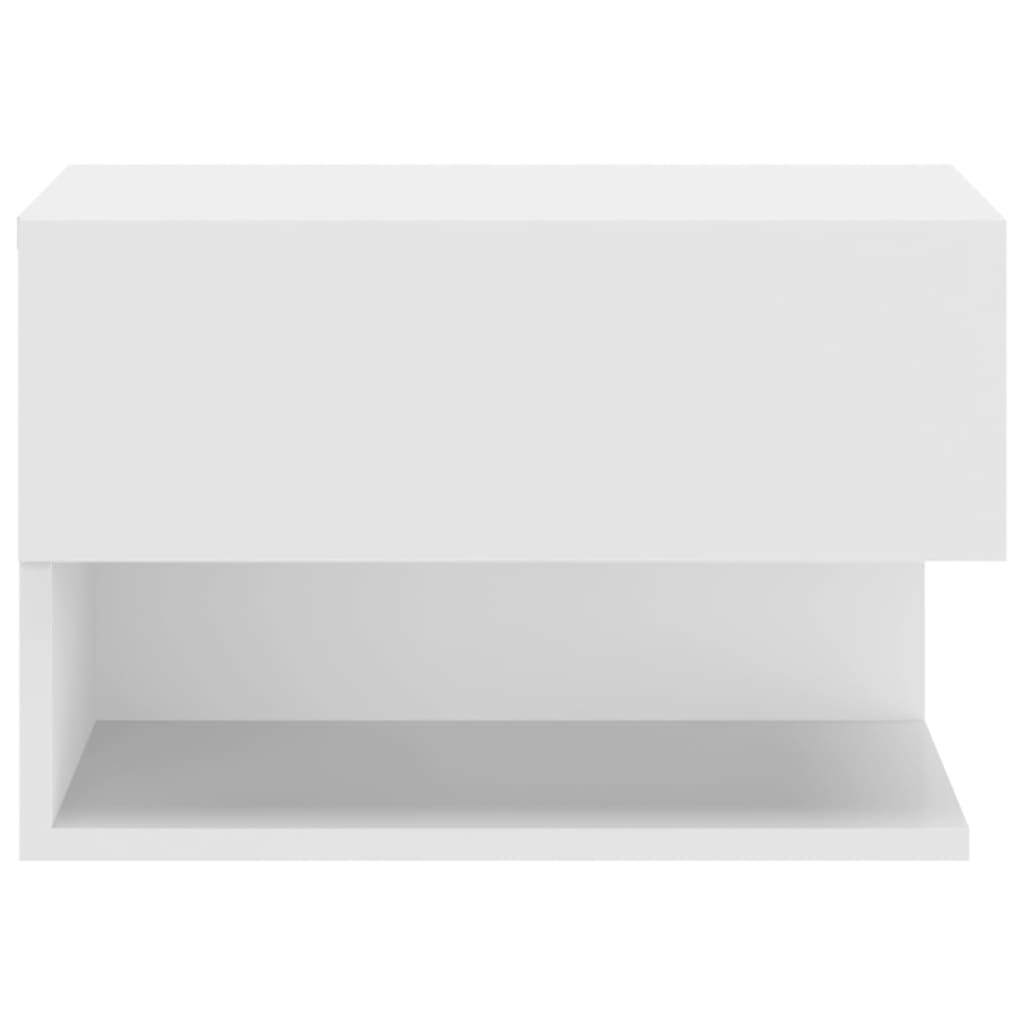 Wall-mounted Bedside Cabinet White