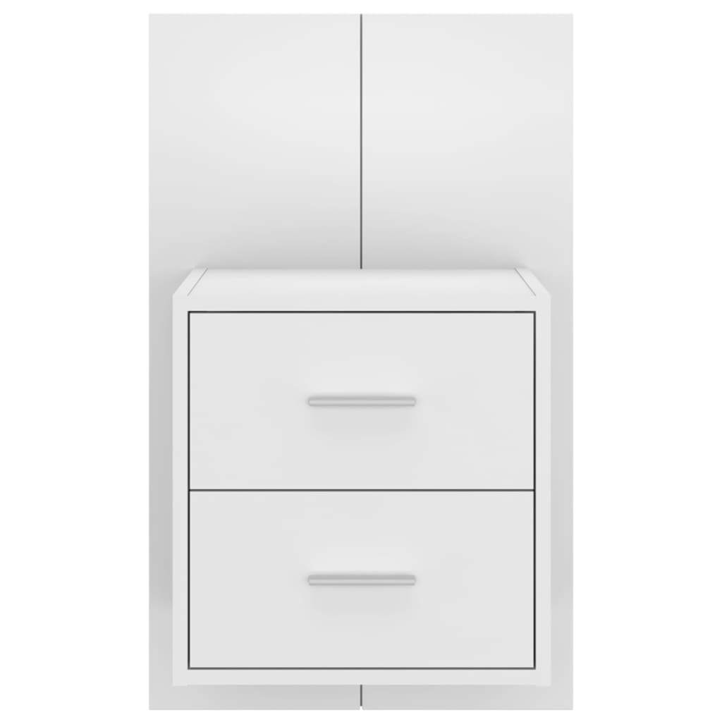 Wall-mounted Bedside Cabinet White