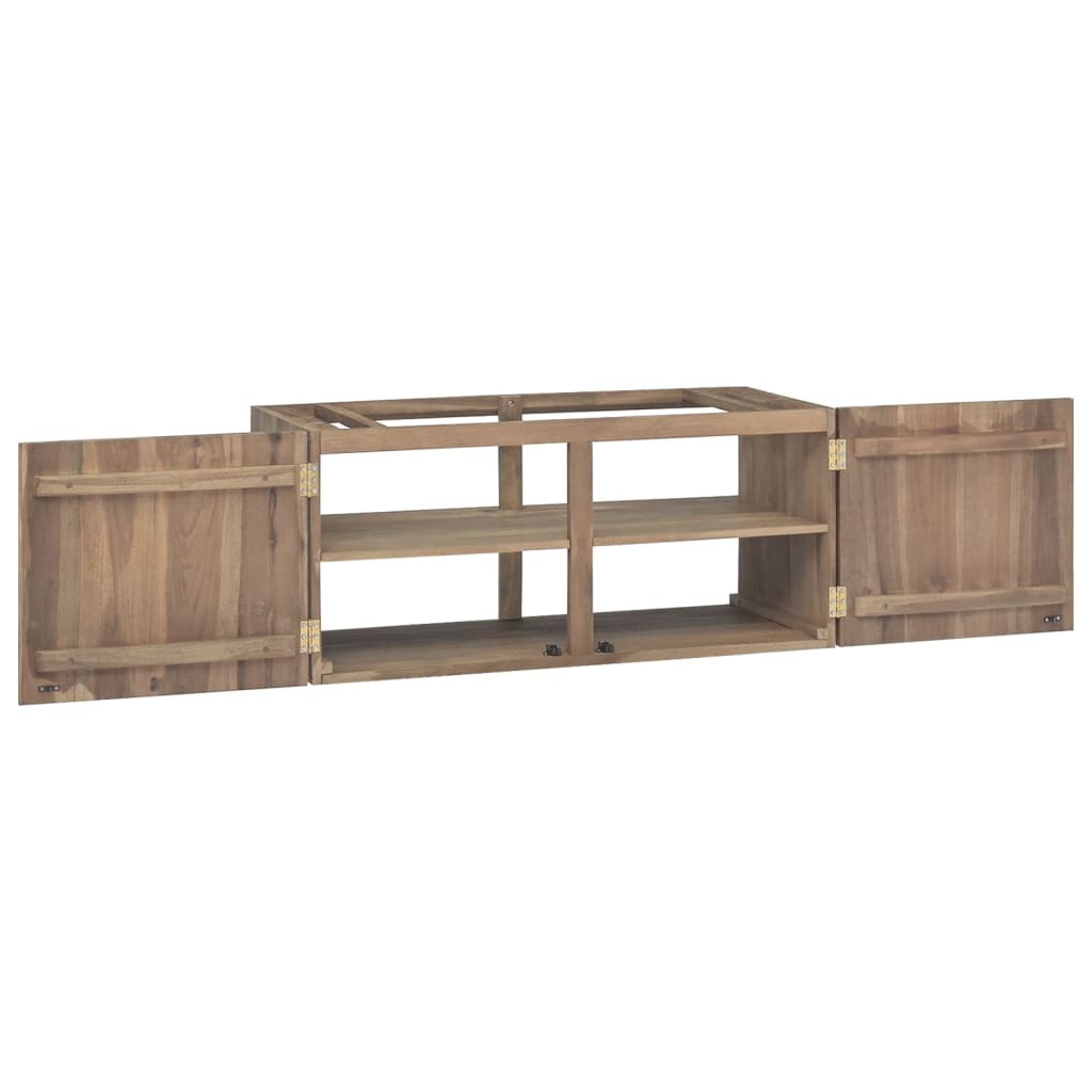 Wall-mounted Bathroom Cabinet 90x39x40 cm Solid Wood Teak