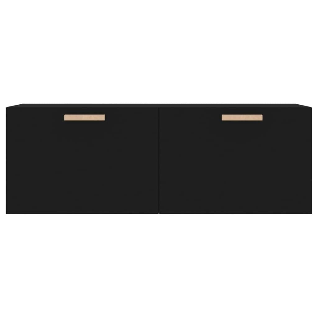 Wall Cabinet Black 100x36.5x35 cm Engineered Wood